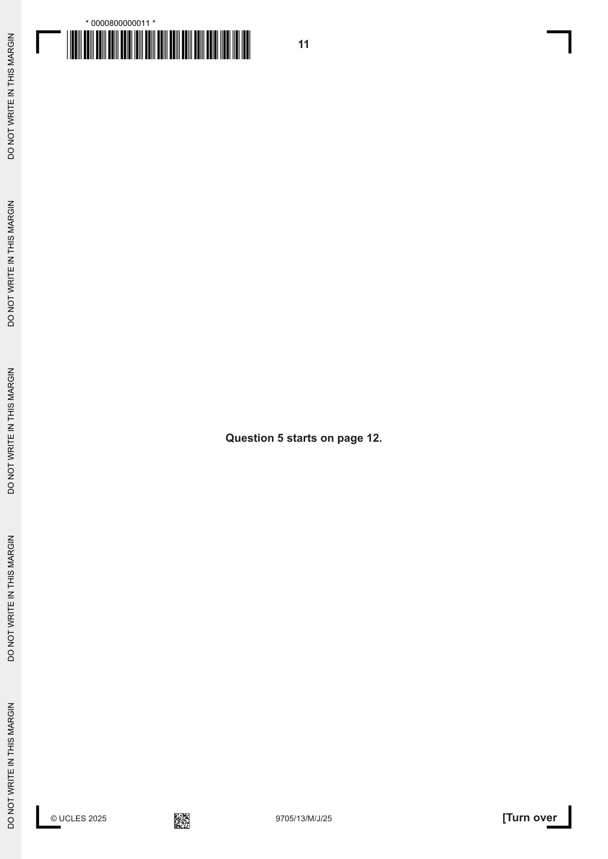 Cambridge A Level Design and Technology 9705 2025 May/June Paper 1 · Variant 3 question paper, page 11 of 20