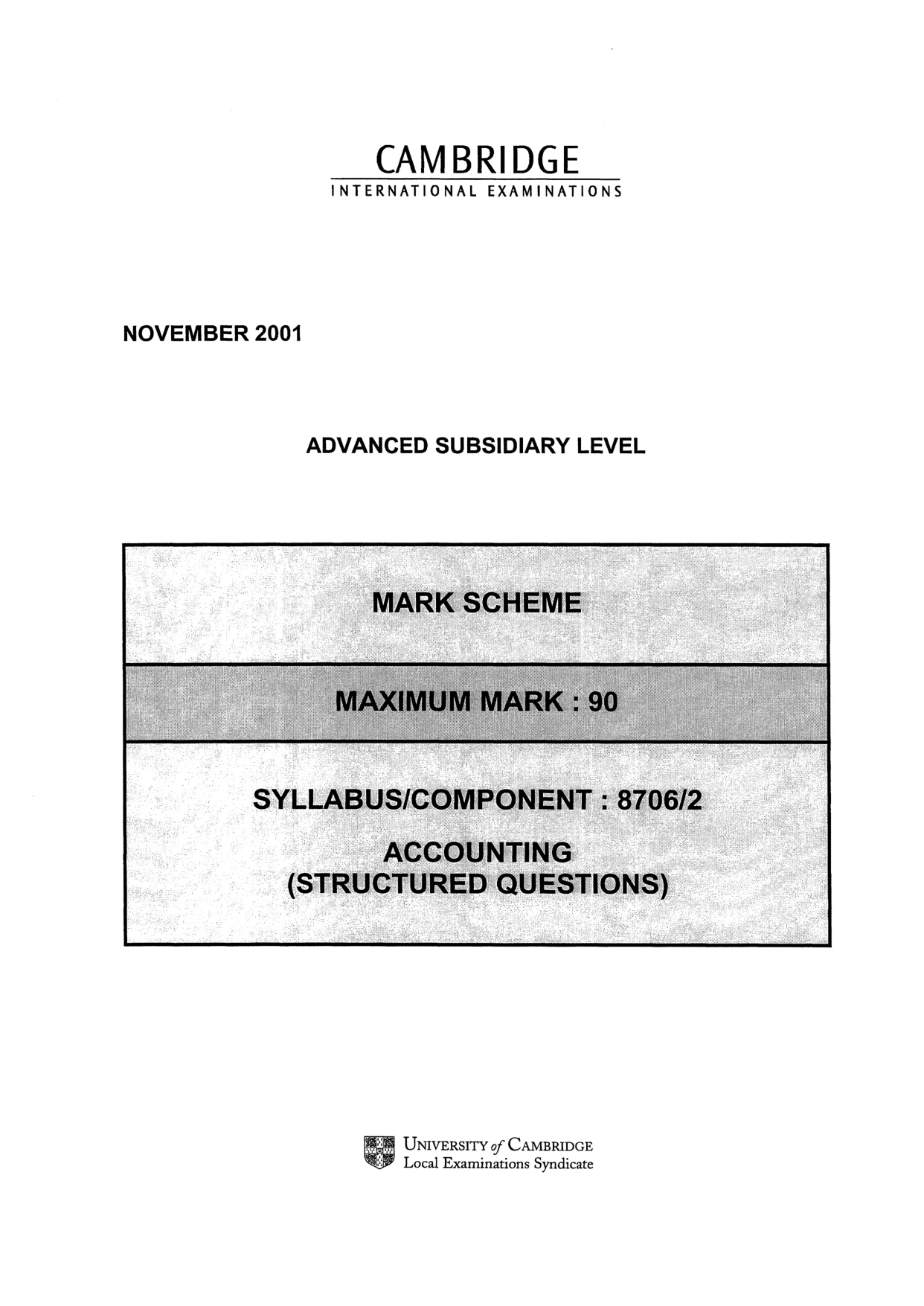 Mark scheme, page 5 of 12