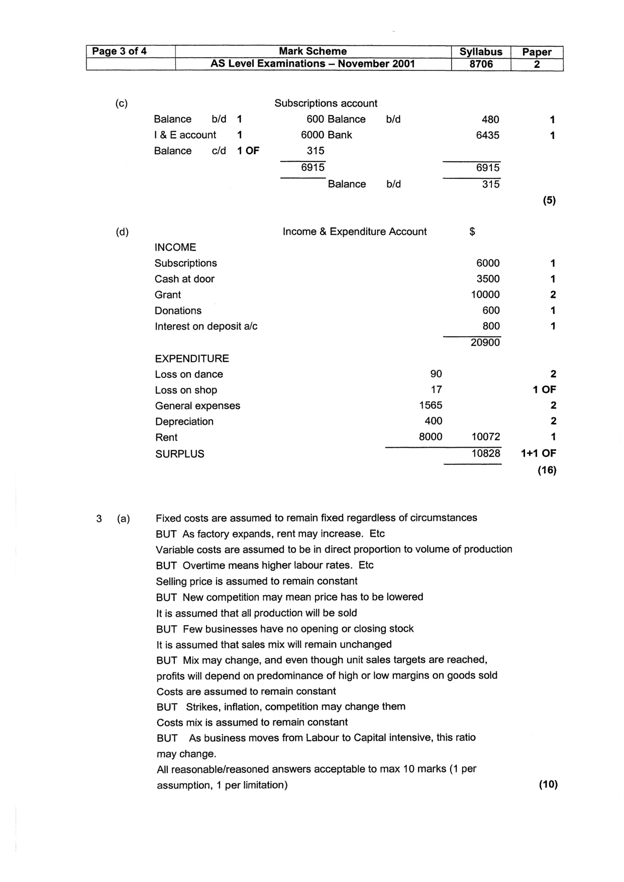 Mark scheme, page 8 of 12