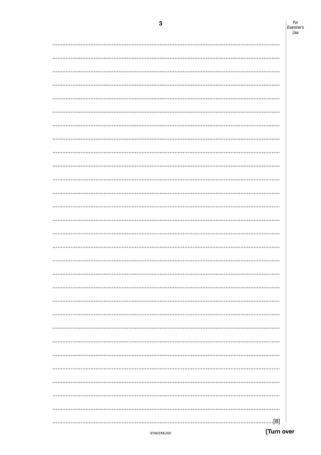 Cambridge A Level Accounting 9706 2002 May/June Paper 2 · Variant 1 question paper, page 3 of 16