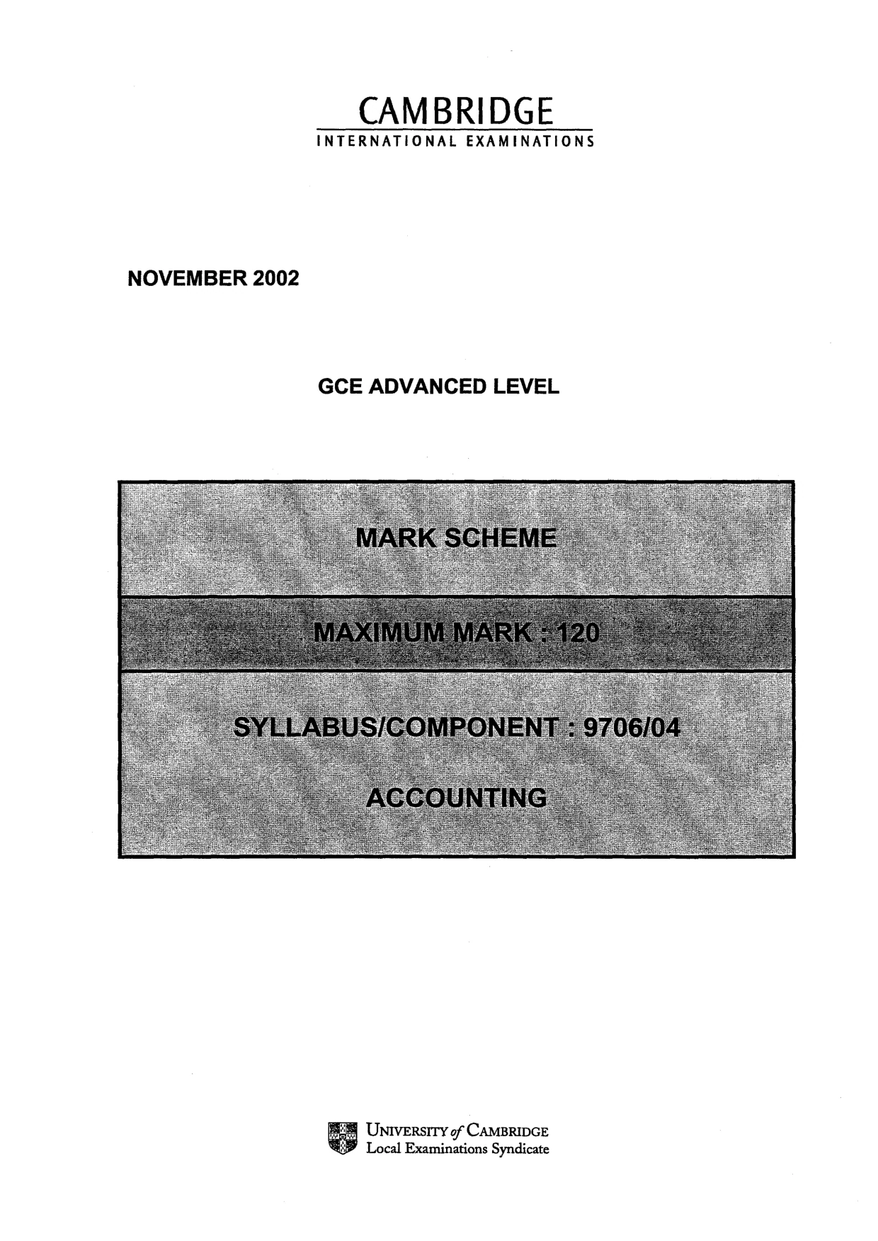 Mark scheme, page 1 of 7