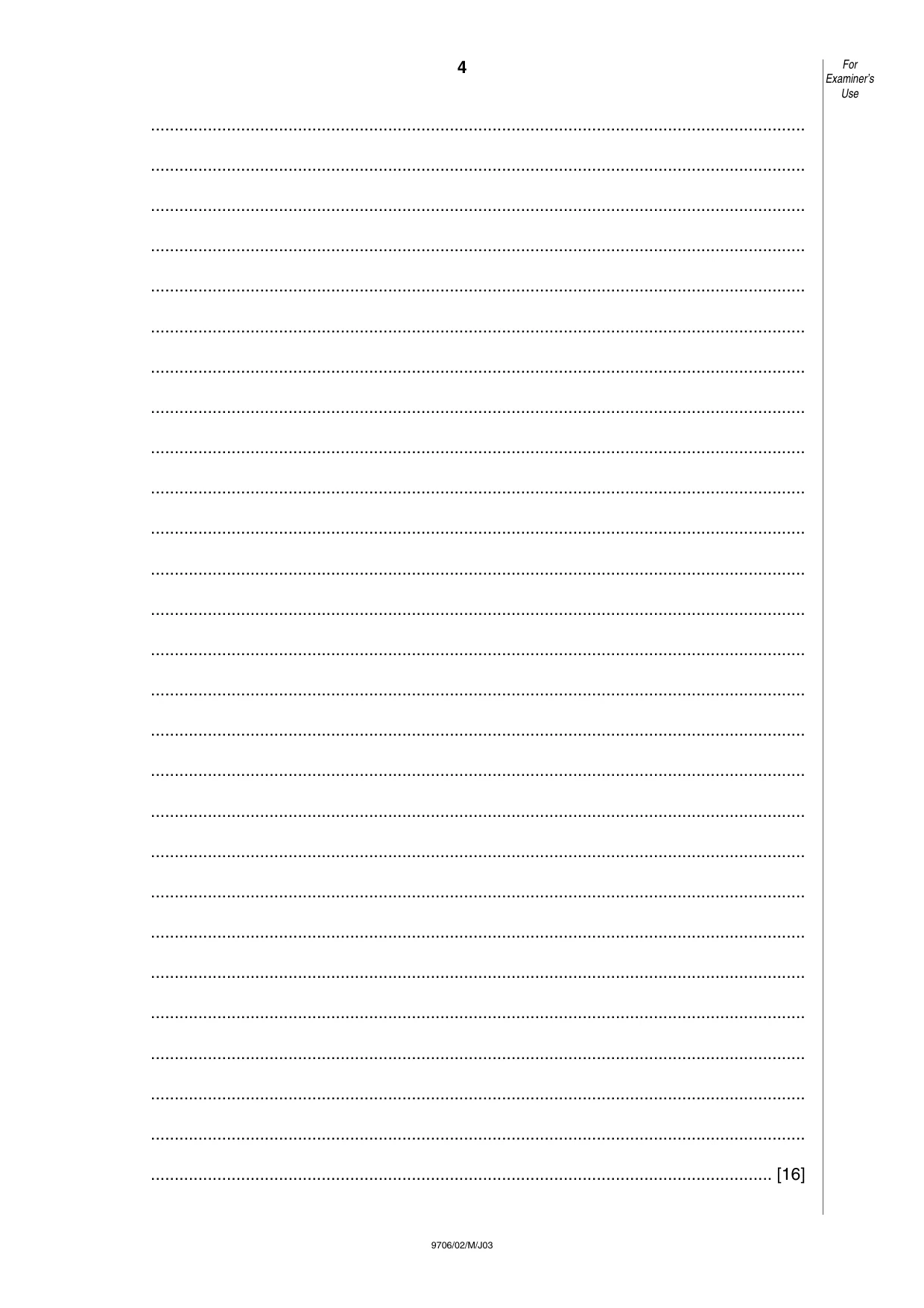 Cambridge A Level Accounting 9706 2003 May/June Paper 2 · Variant 1 question paper, page 4 of 12