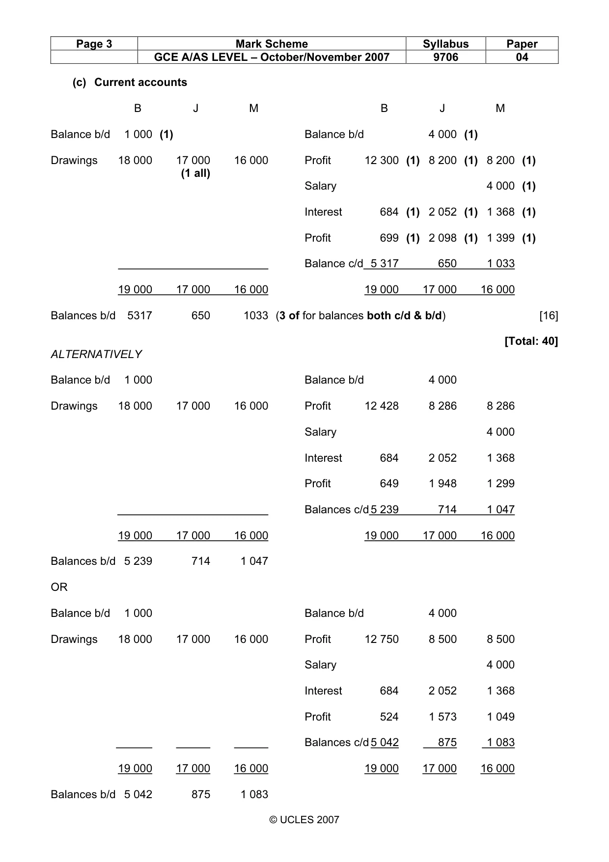 Mark scheme, page 3 of 8