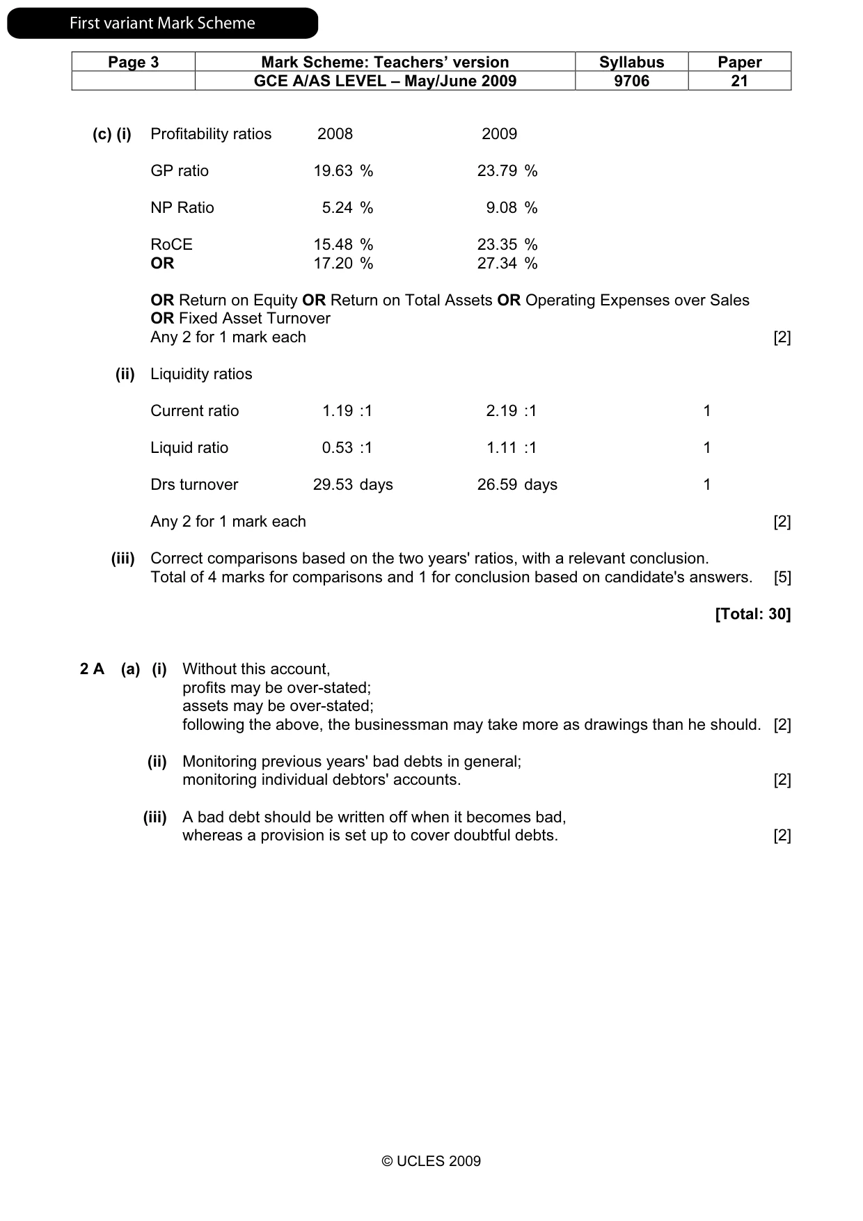 Mark scheme, page 4 of 13
