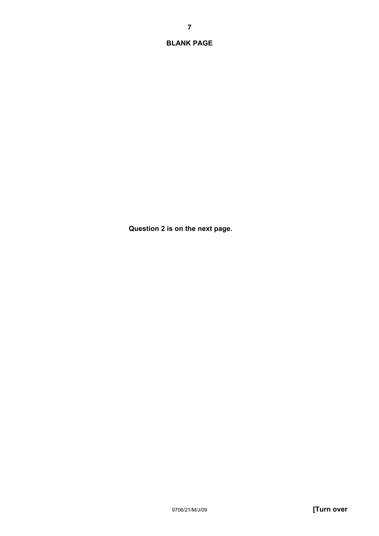 Cambridge A Level Accounting 9706 2009 May/June Paper 2 · Variant 1 question paper, page 8 of 33