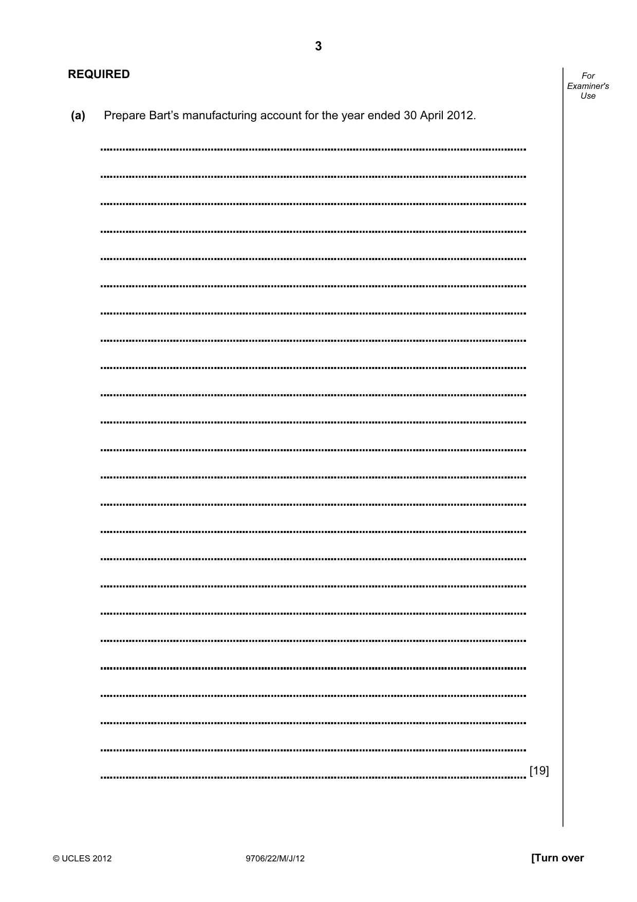 Cambridge A Level Accounting 9706 2012 May/June Paper 2 · Variant 2 question paper, page 3 of 16