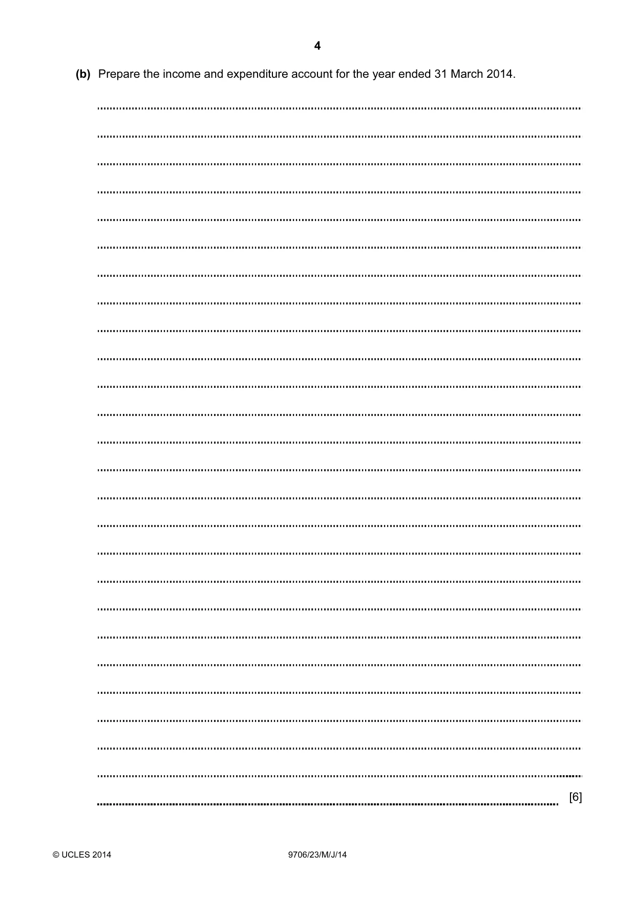 Cambridge A Level Accounting 9706 2014 May/June Paper 2 · Variant 3 question paper, page 4 of 16
