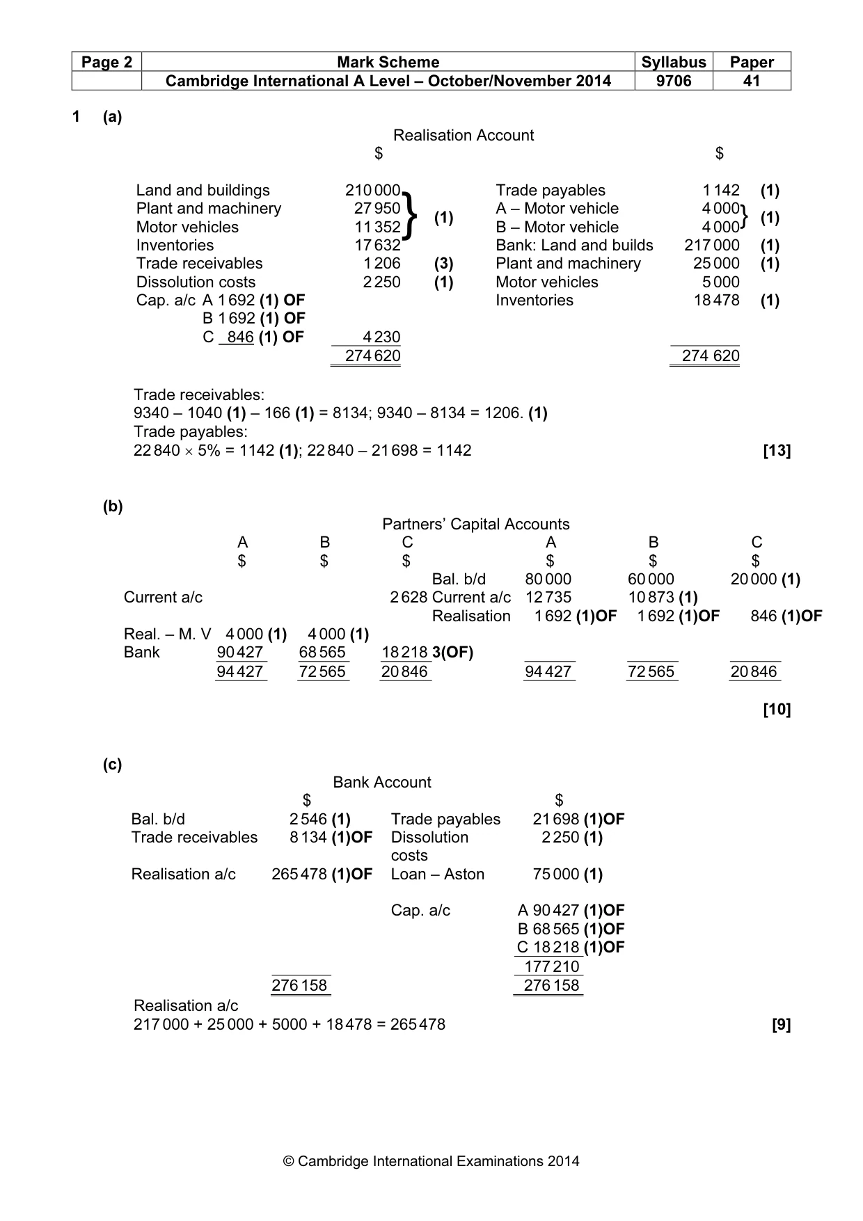 Mark scheme, page 2 of 7