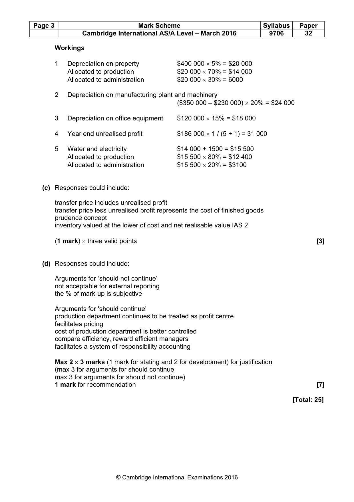 Mark scheme, page 3 of 10