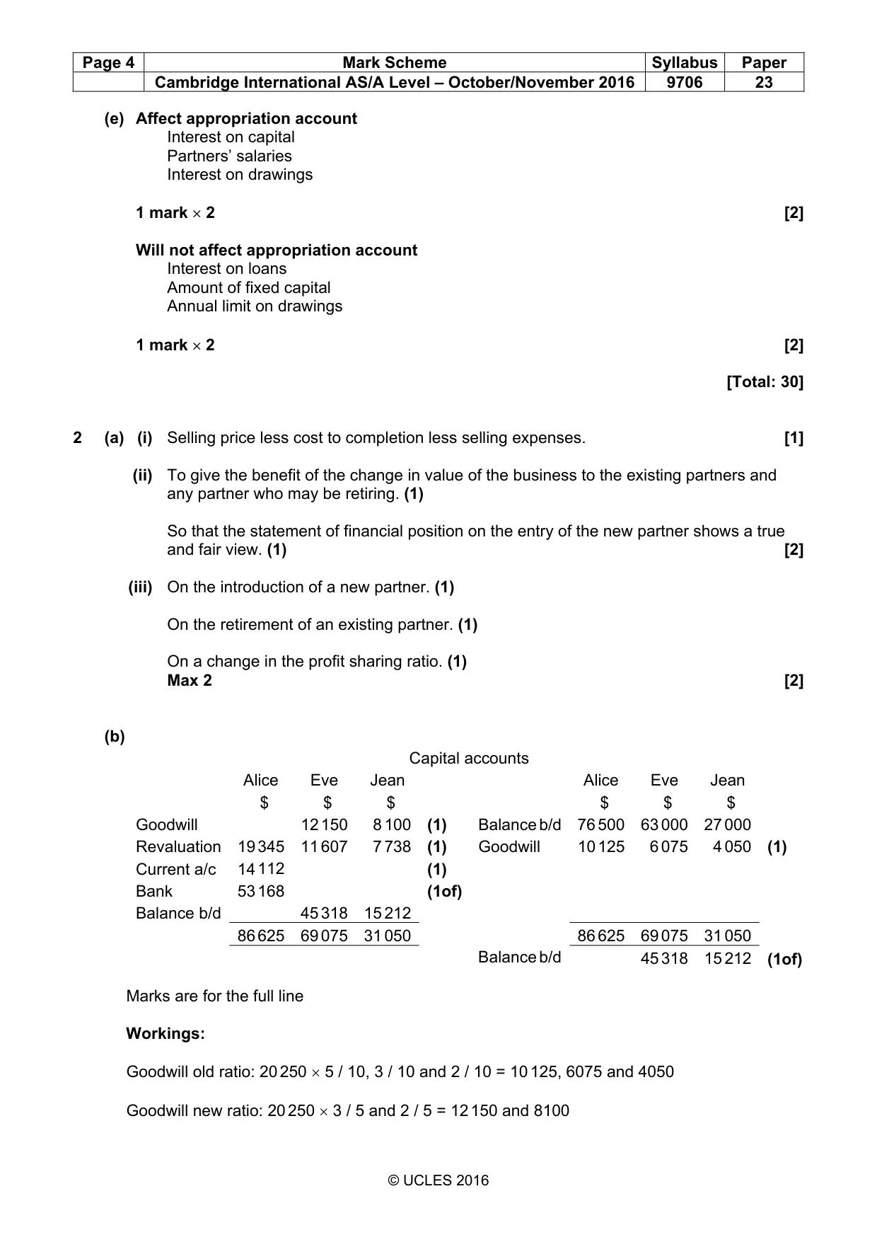 Mark scheme, page 4 of 7