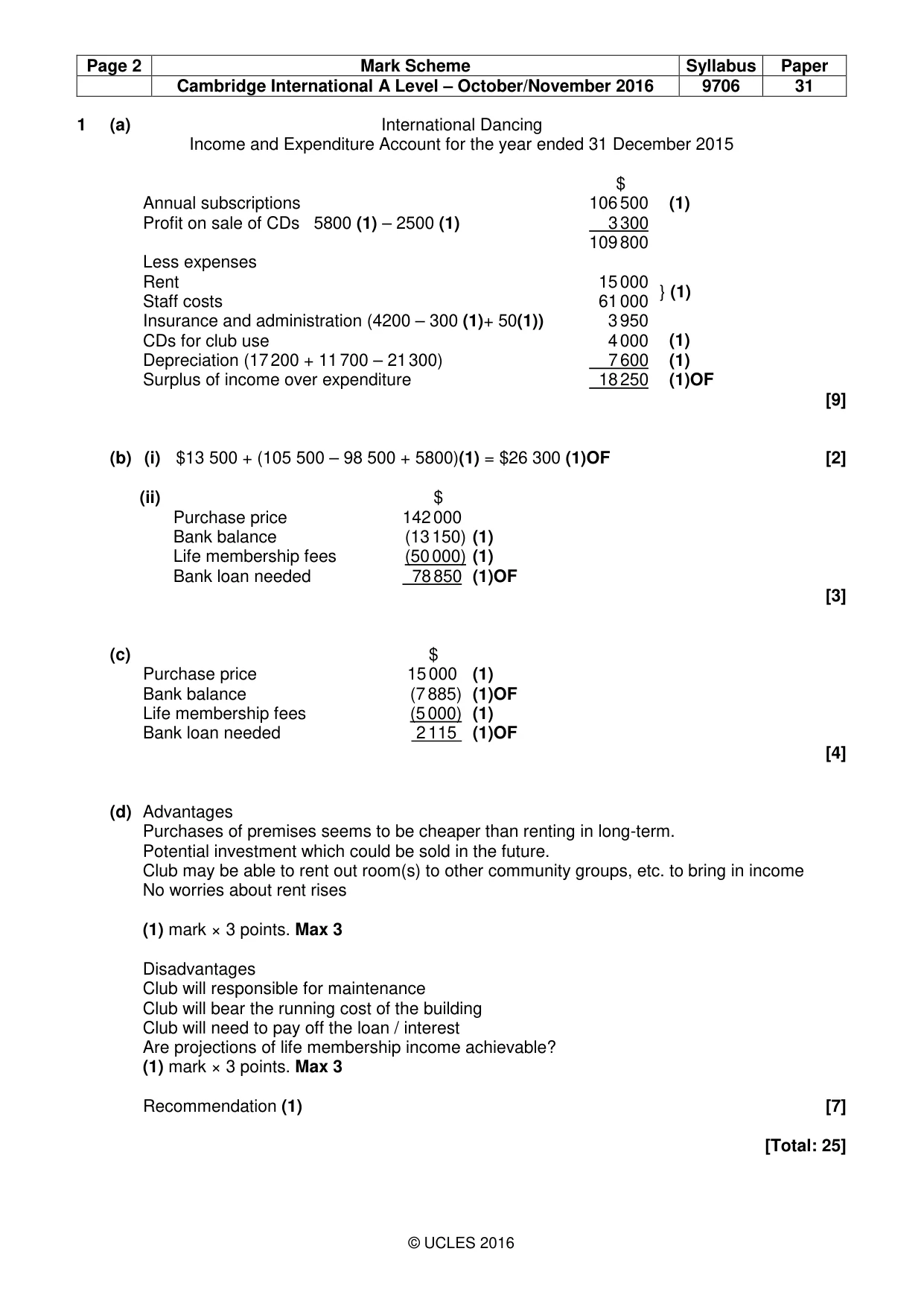 Mark scheme, page 2 of 8