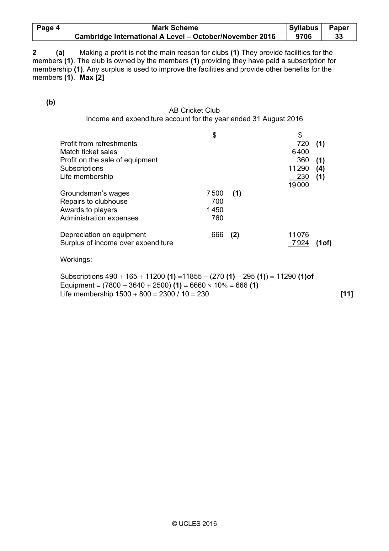 Mark scheme, page 4 of 10