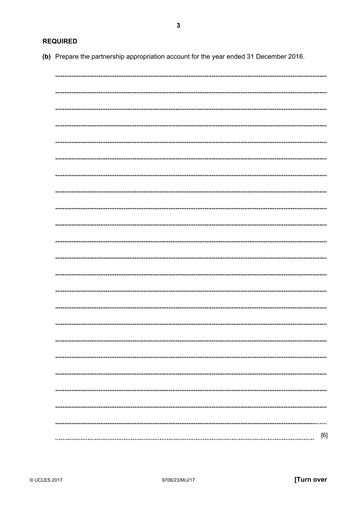 Cambridge A Level Accounting 9706 2017 May/June Paper 2 · Variant 3 question paper, page 3 of 16