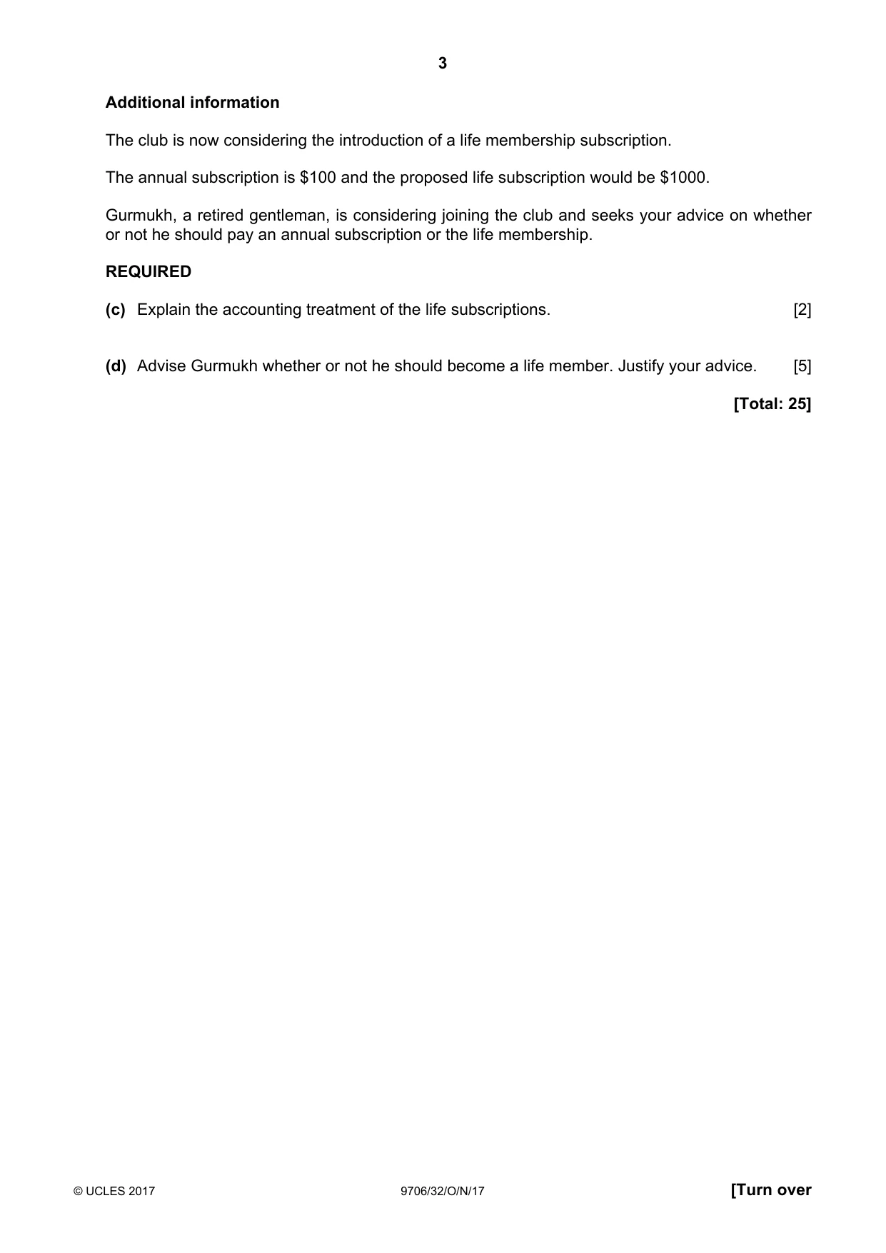 Cambridge A Level Accounting 9706 2017 Oct/Nov Paper 3 · Variant 2 question paper, page 3 of 12