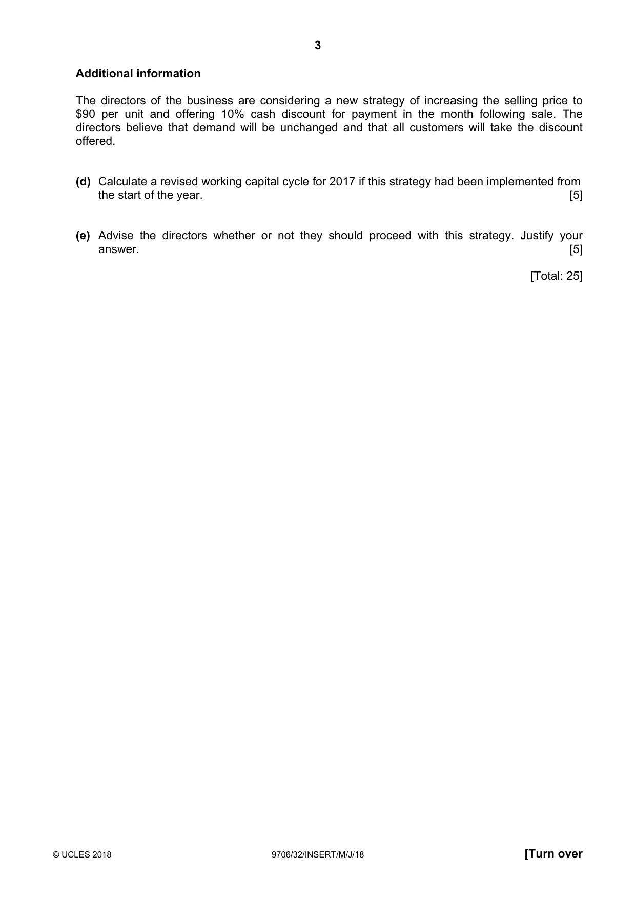 Cambridge A Level Accounting 9706 2018 May/June Paper 3 · Variant 2 question paper, page 3 of 12
