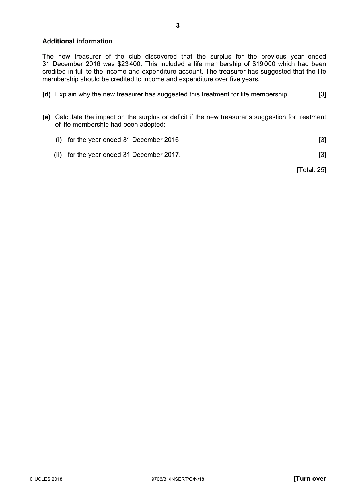 Cambridge A Level Accounting 9706 2018 Oct/Nov Paper 3 · Variant 1 question paper, page 3 of 12