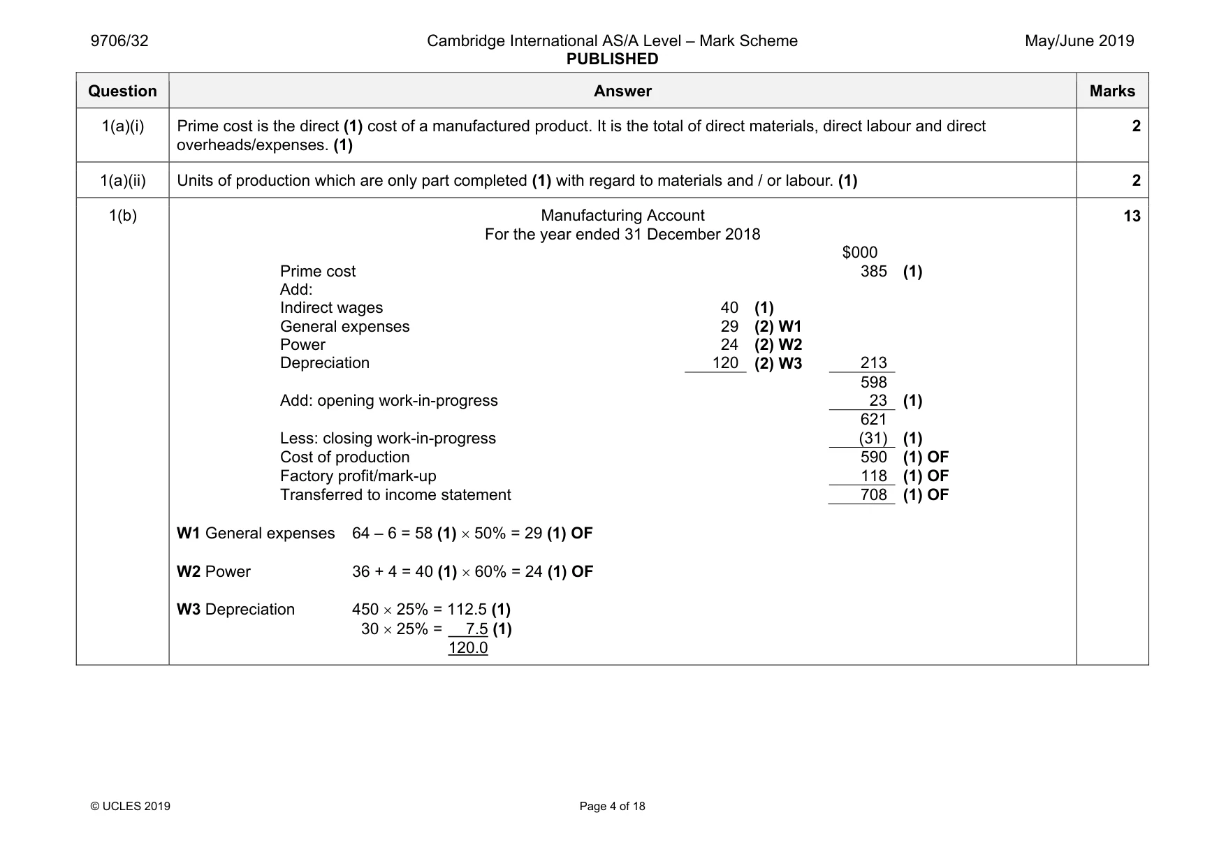 Mark scheme, page 4 of 18