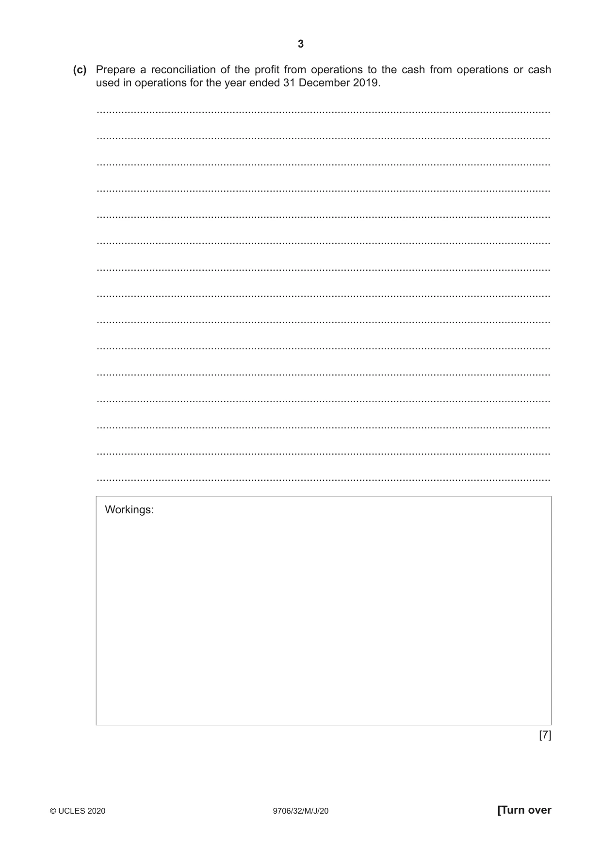 Cambridge A Level Accounting 9706 2020 May/June Paper 3 · Variant 2 question paper, page 3 of 24