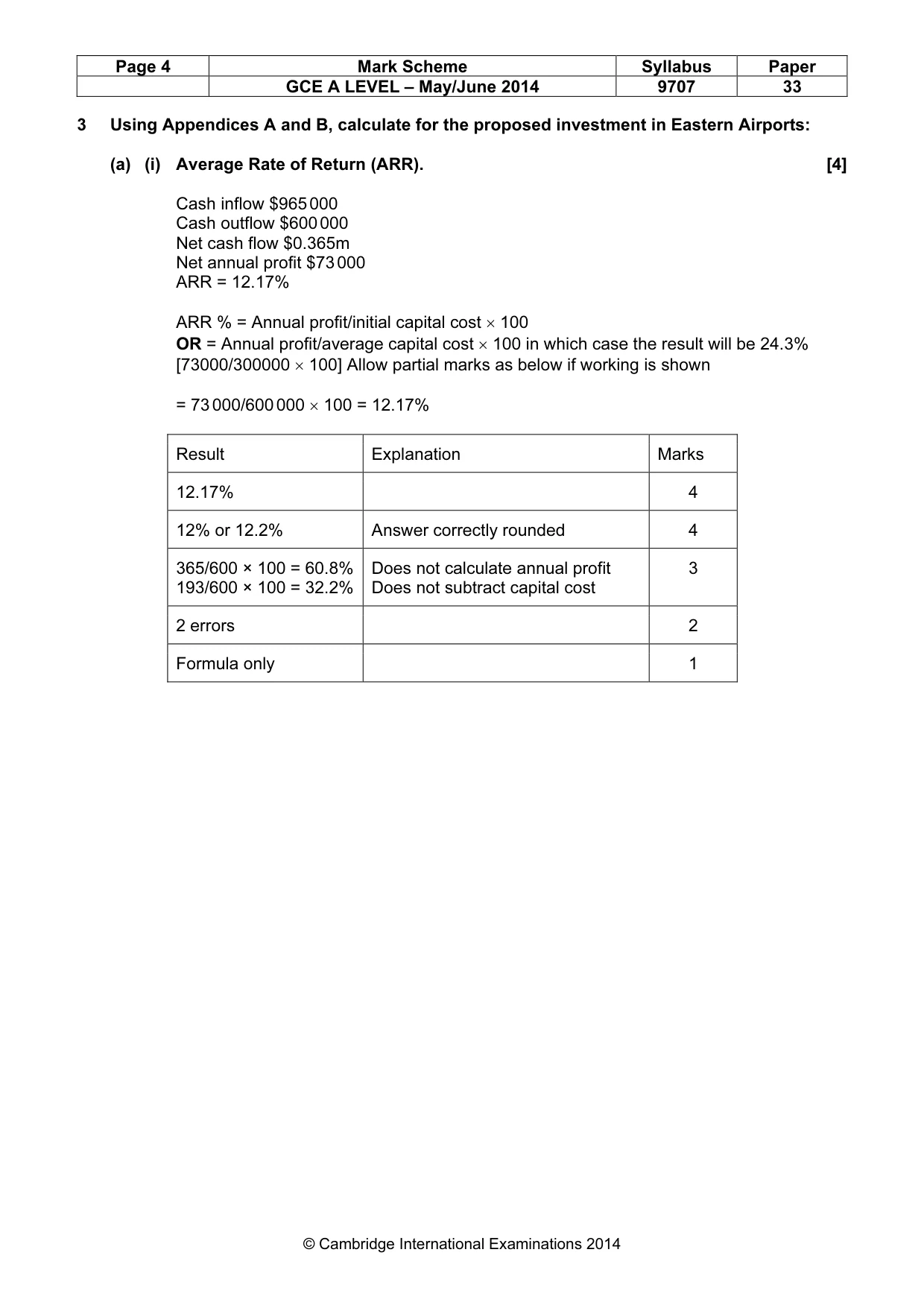 Mark scheme, page 4 of 11