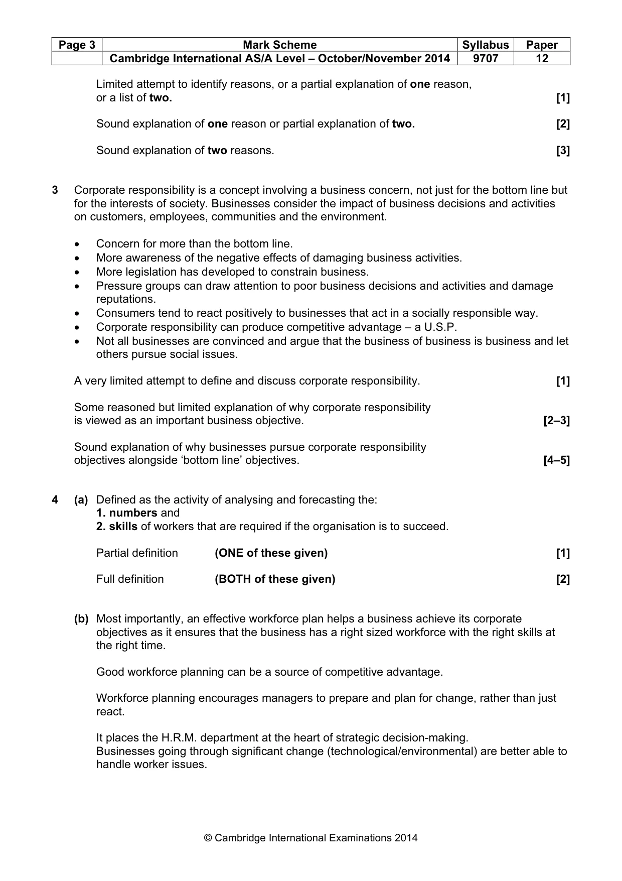 Mark scheme, page 3 of 6
