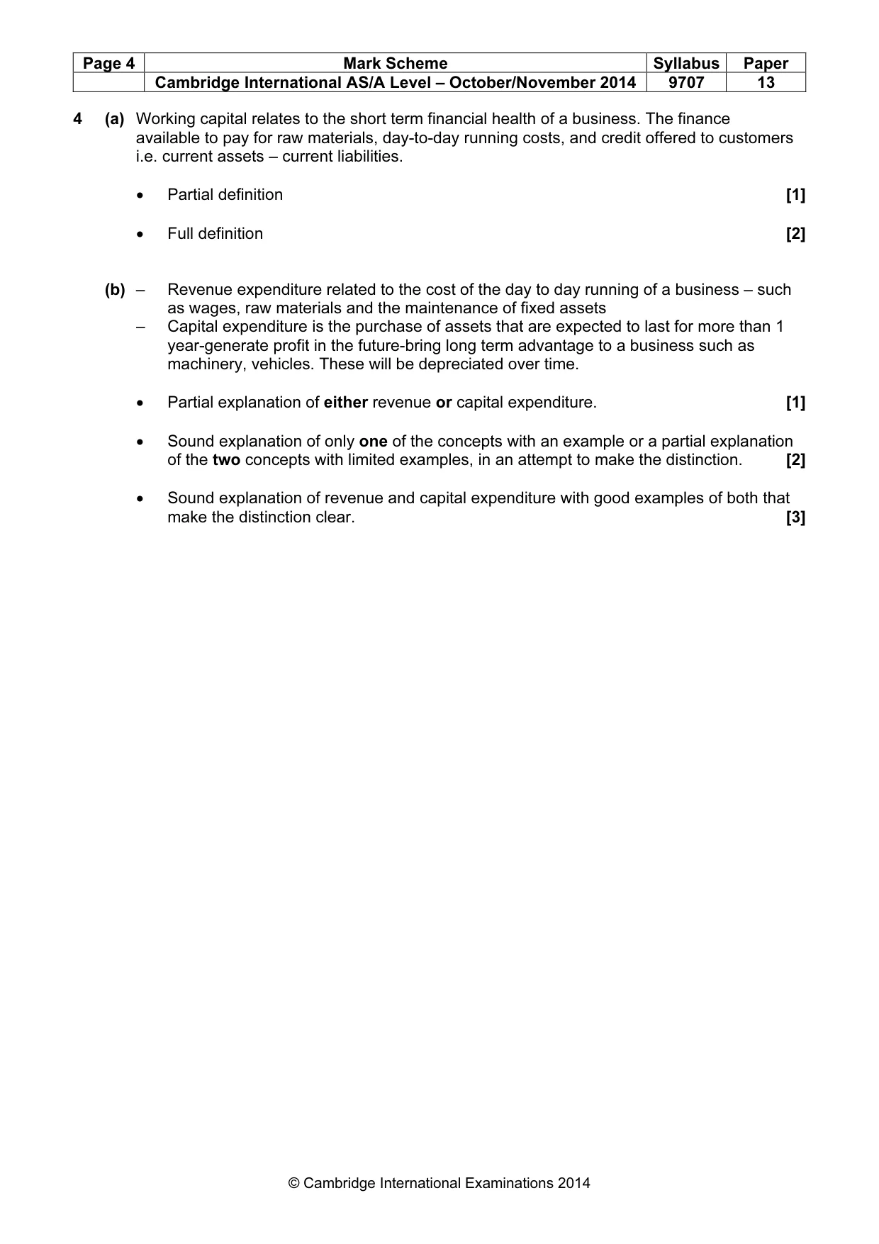 Mark scheme, page 4 of 7