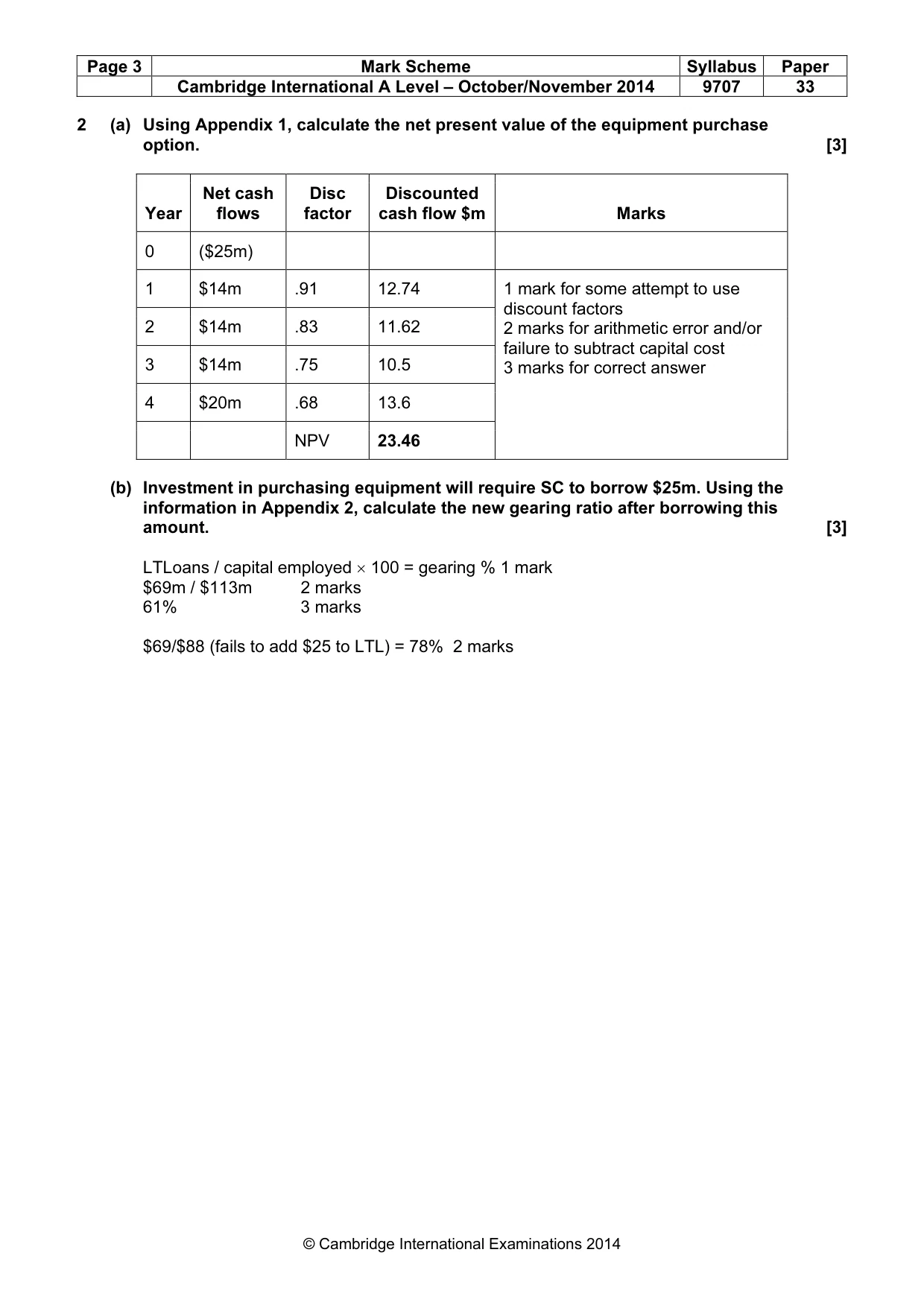 Mark scheme, page 3 of 11