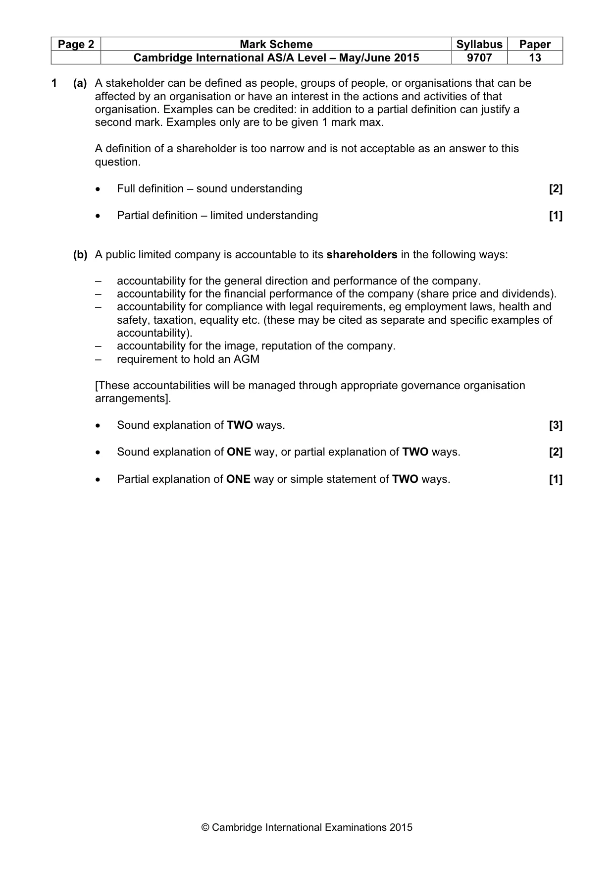 Mark scheme, page 2 of 8