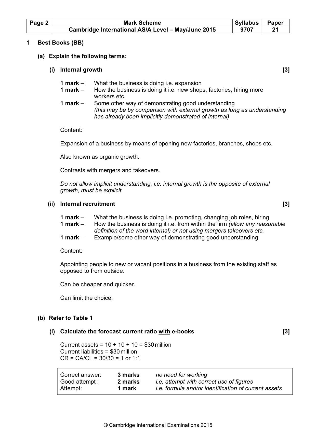 Mark scheme, page 2 of 9