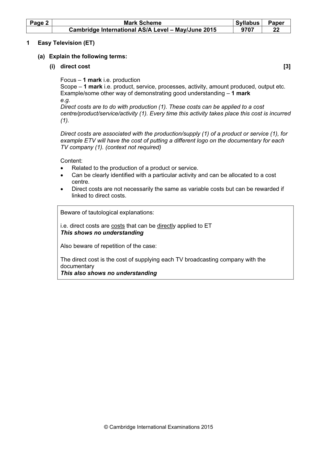 Mark scheme, page 2 of 13