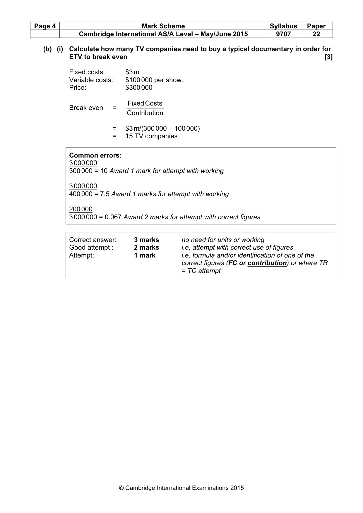Mark scheme, page 4 of 13