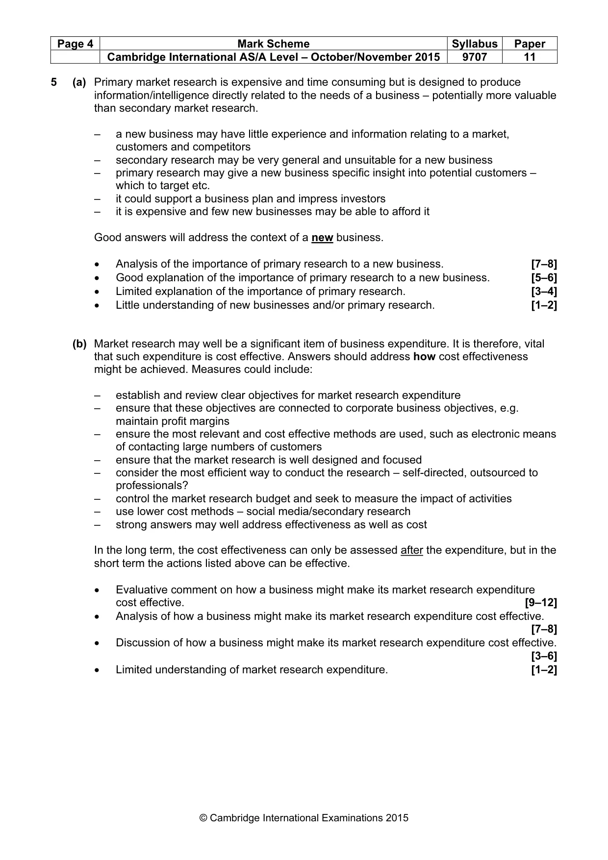 Mark scheme, page 4 of 6