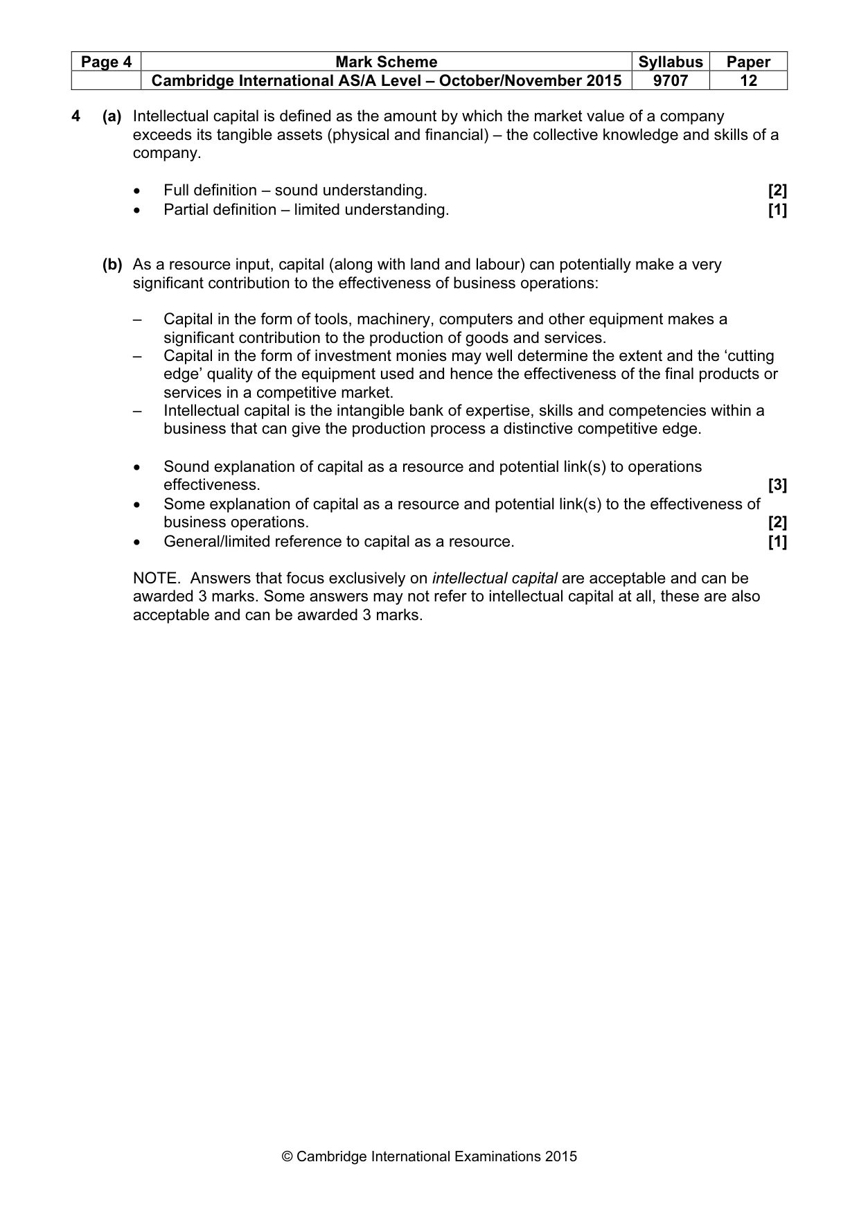 Mark scheme, page 4 of 7