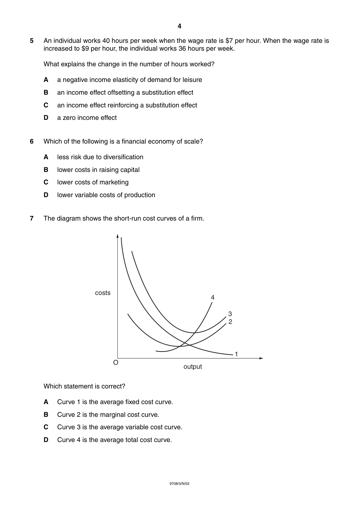 Cambridge A Level Economics 9708 2002 Oct/Nov Paper 3 · Variant 1 question paper, page 4 of 12