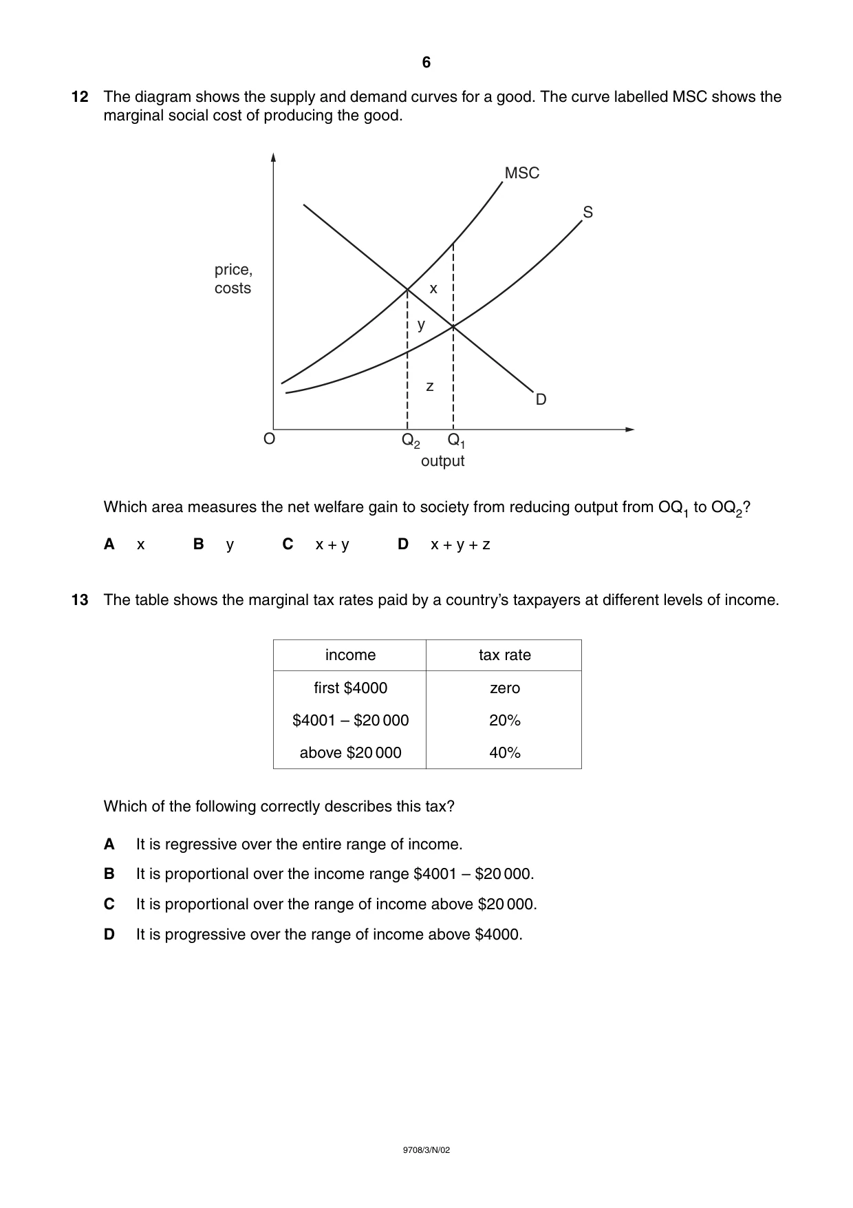 Cambridge A Level Economics 9708 2002 Oct/Nov Paper 3 · Variant 1 question paper, page 6 of 12
