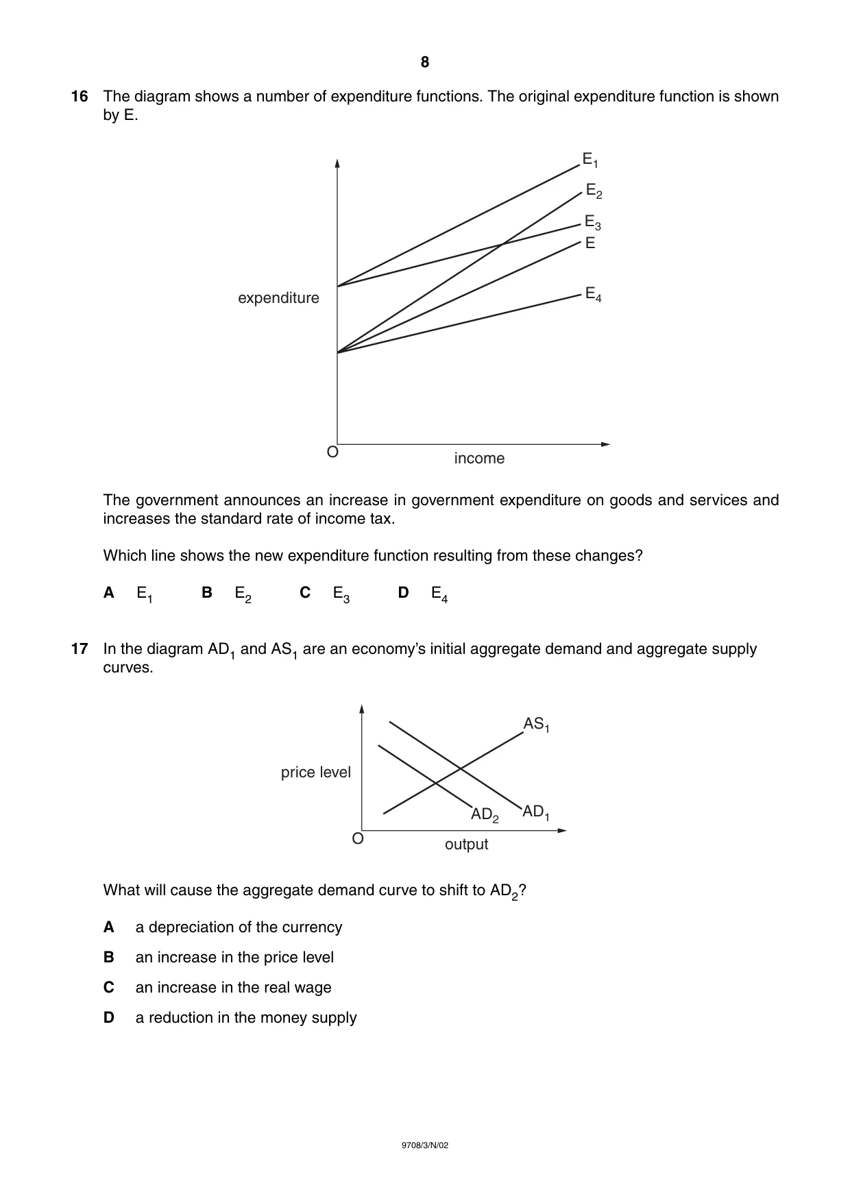 Cambridge A Level Economics 9708 2002 Oct/Nov Paper 3 · Variant 1 question paper, page 8 of 12