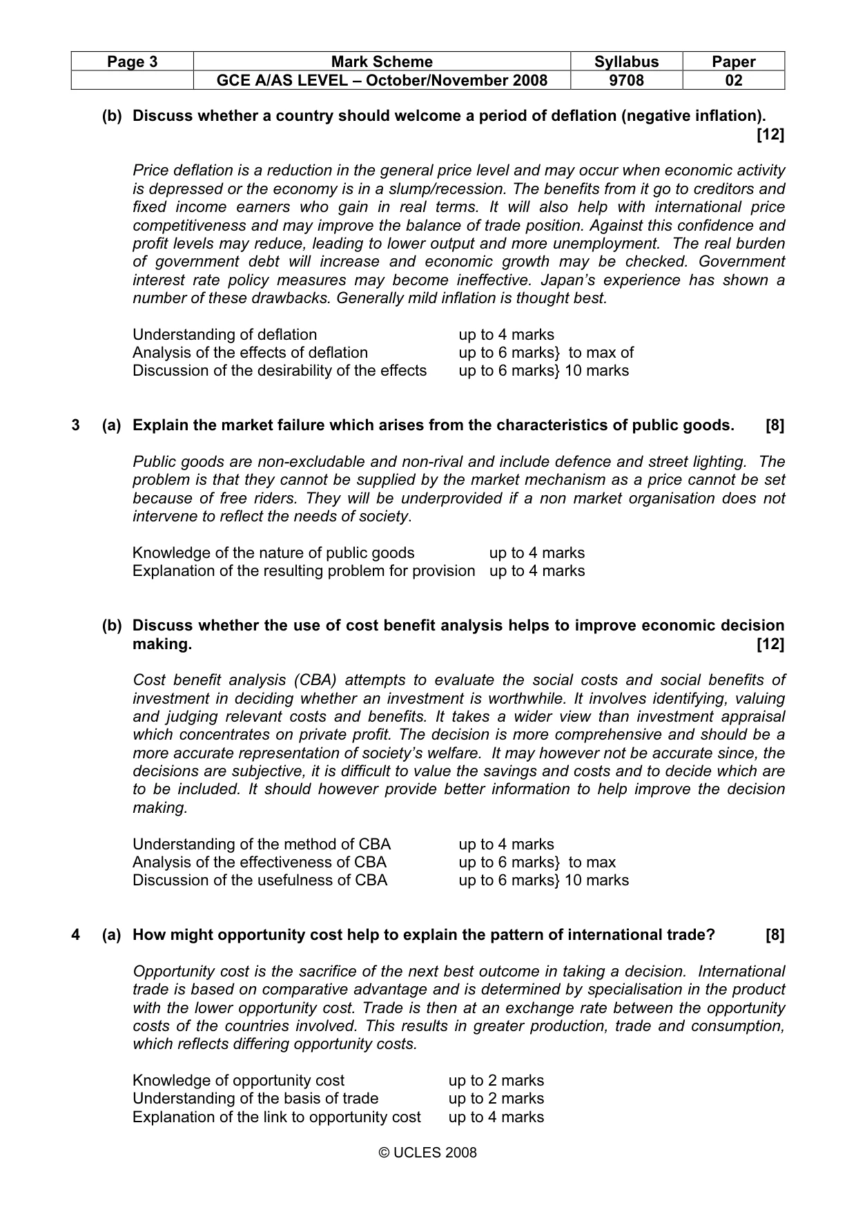 Mark scheme, page 3 of 4