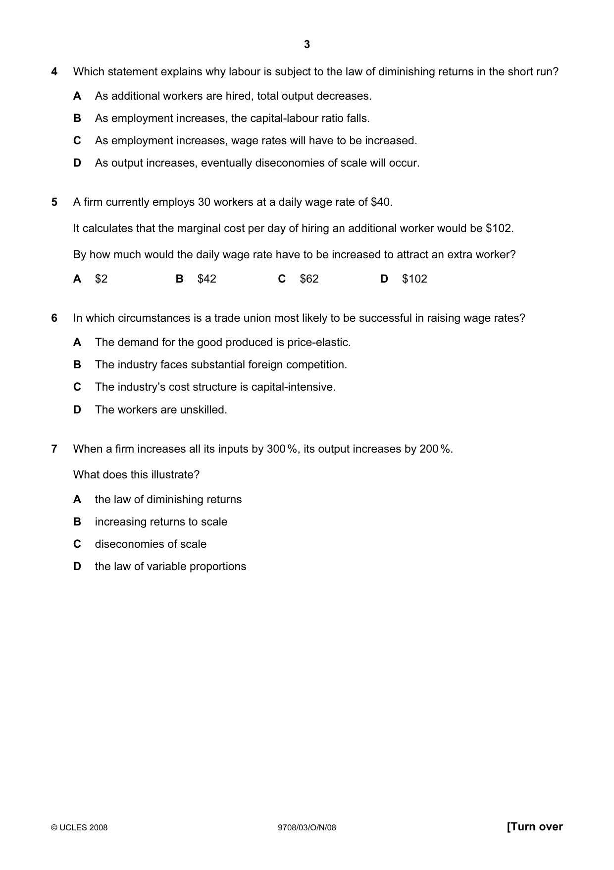 Cambridge A Level Economics 9708 2008 Oct/Nov Paper 3 · Variant 1 question paper, page 3 of 12