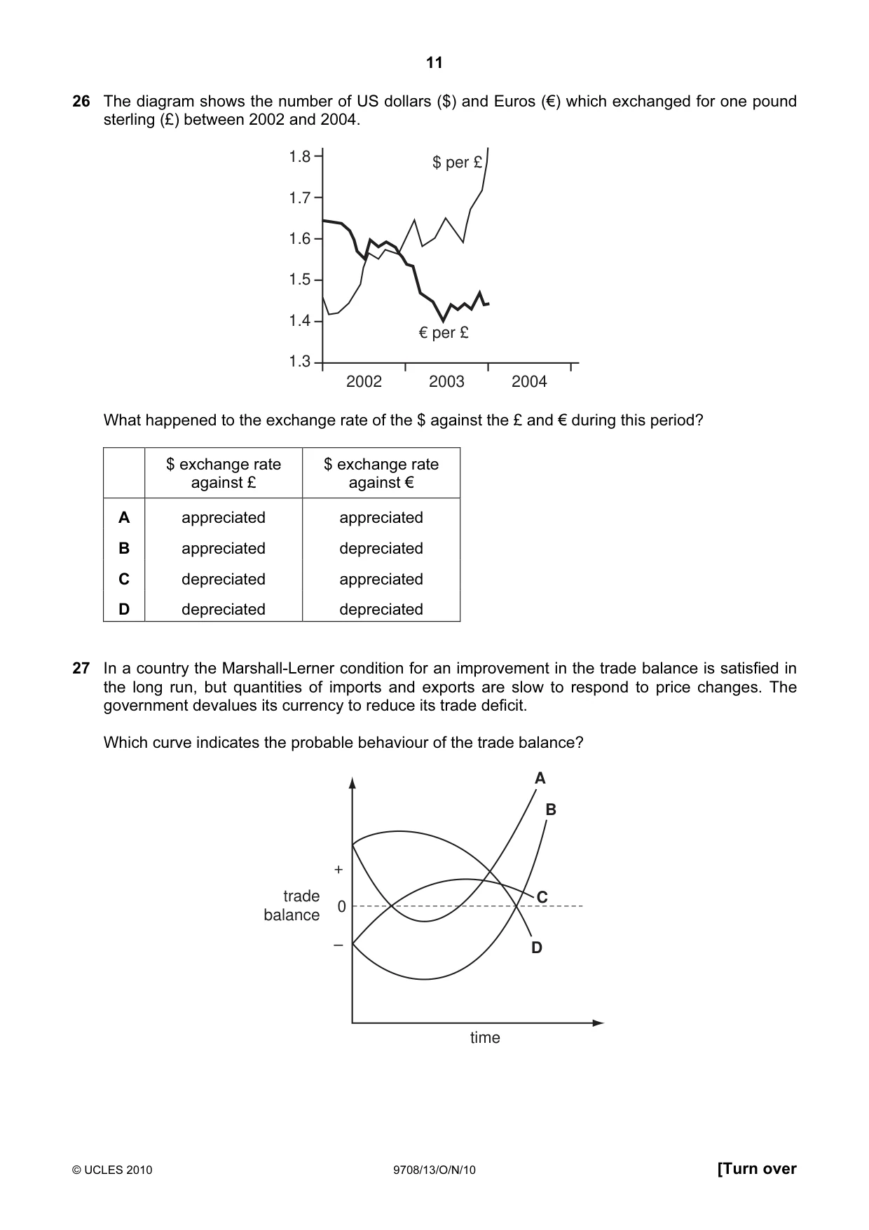 Cambridge A Level Economics 9708 2010 Oct/Nov Paper 1 · Variant 3 question paper, page 11 of 12
