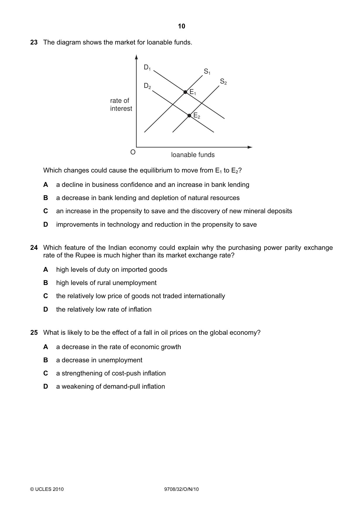 Cambridge A Level Economics 9708 2010 Oct/Nov Paper 3 · Variant 2 question paper, page 10 of 12