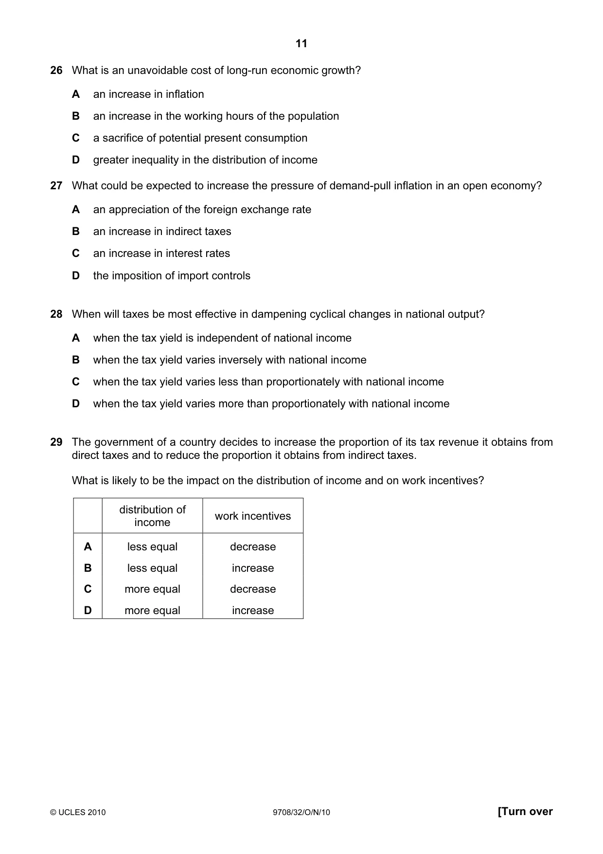 Cambridge A Level Economics 9708 2010 Oct/Nov Paper 3 · Variant 2 question paper, page 11 of 12