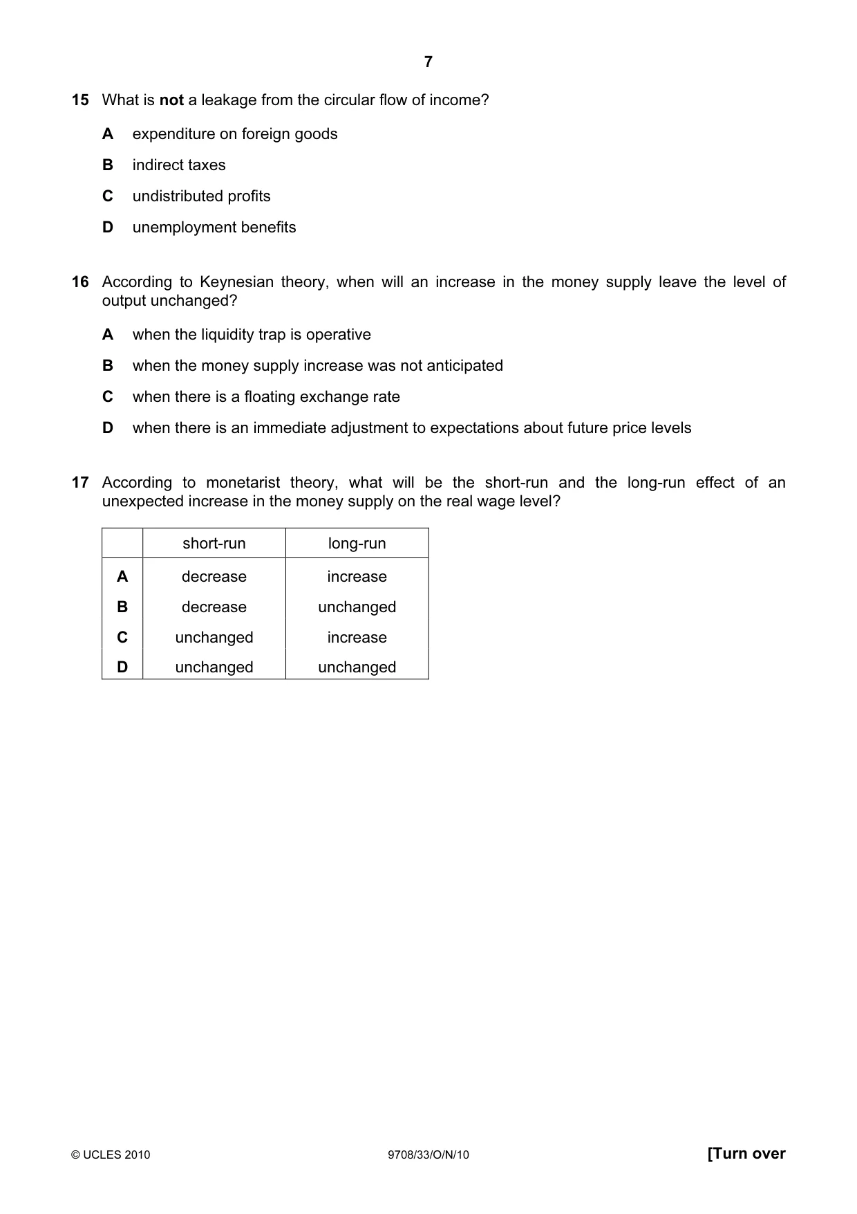 Cambridge A Level Economics 9708 2010 Oct/Nov Paper 3 · Variant 3 question paper, page 7 of 12