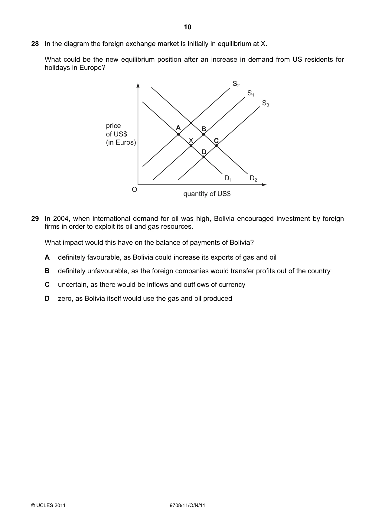 Cambridge A Level Economics 9708 2011 Oct/Nov Paper 1 · Variant 1 question paper, page 10 of 12