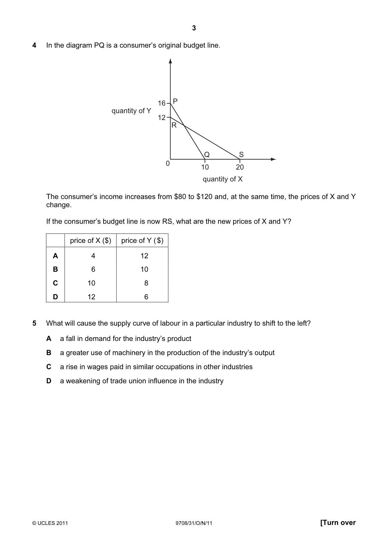 Cambridge A Level Economics 9708 2011 Oct/Nov Paper 3 · Variant 1 question paper, page 3 of 16