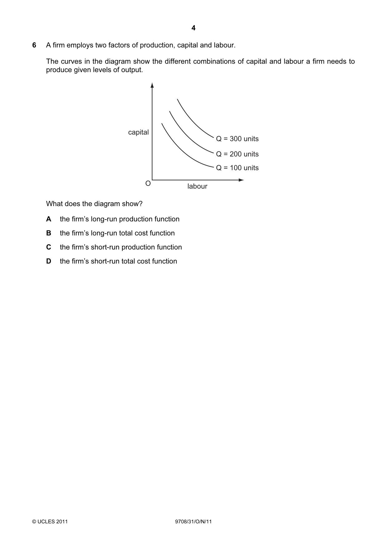 Cambridge A Level Economics 9708 2011 Oct/Nov Paper 3 · Variant 1 question paper, page 4 of 16