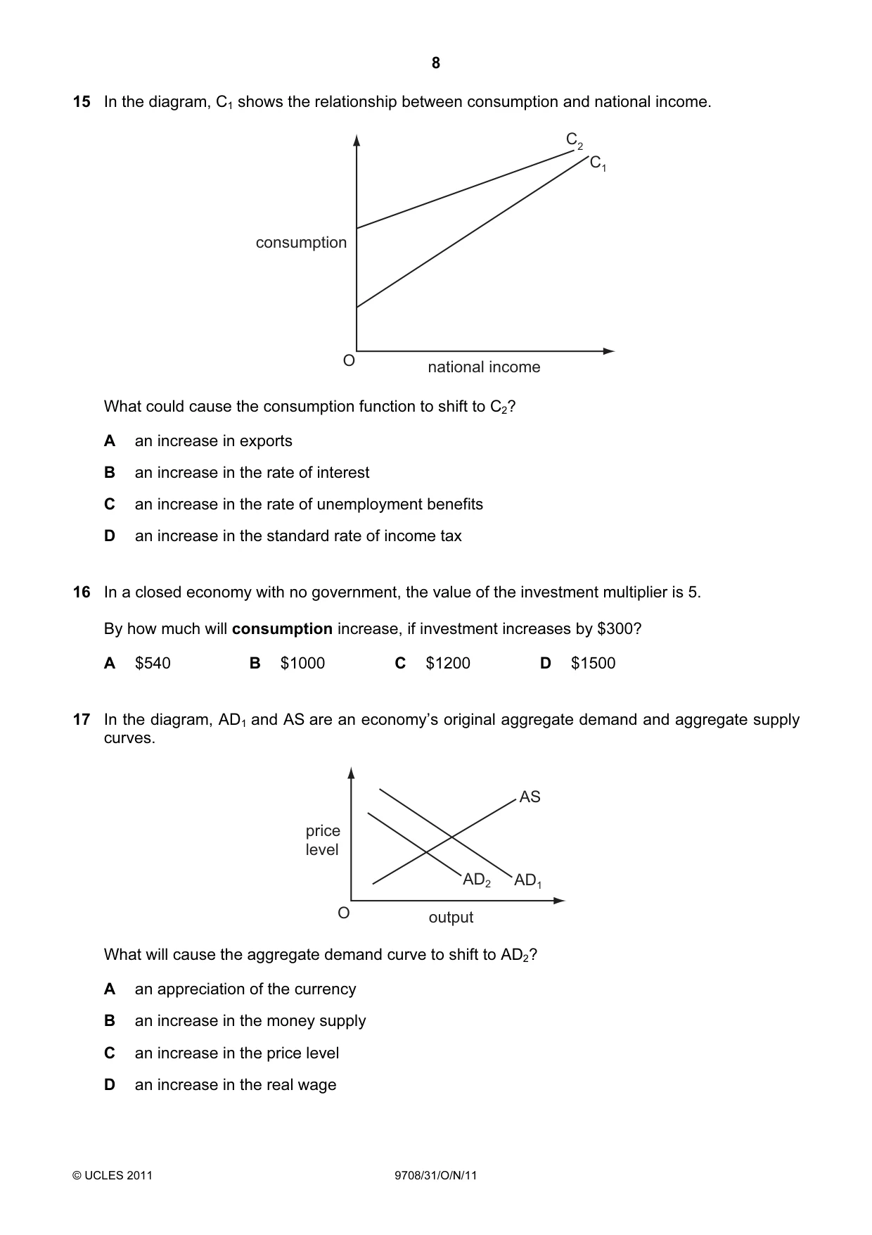 Cambridge A Level Economics 9708 2011 Oct/Nov Paper 3 · Variant 1 question paper, page 8 of 16