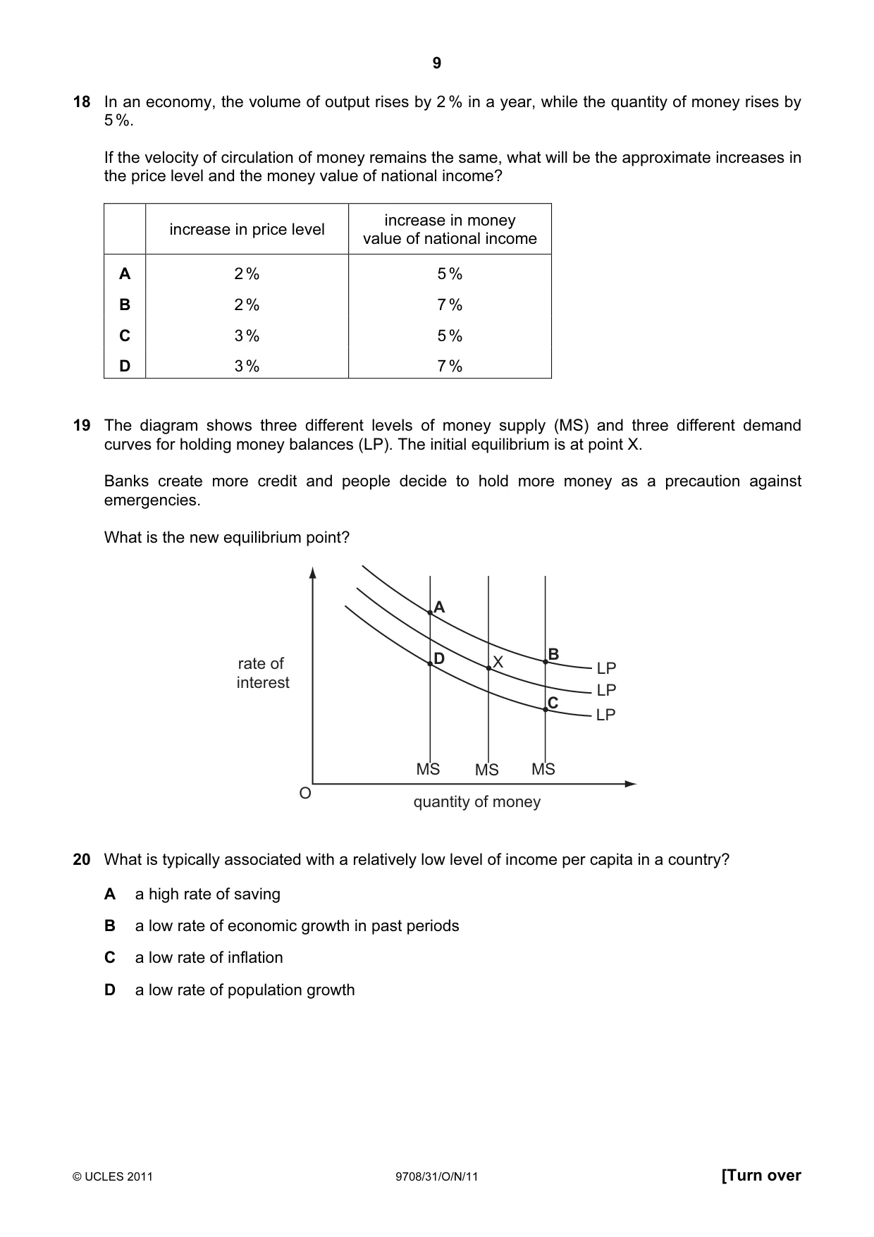 Cambridge A Level Economics 9708 2011 Oct/Nov Paper 3 · Variant 1 question paper, page 9 of 16
