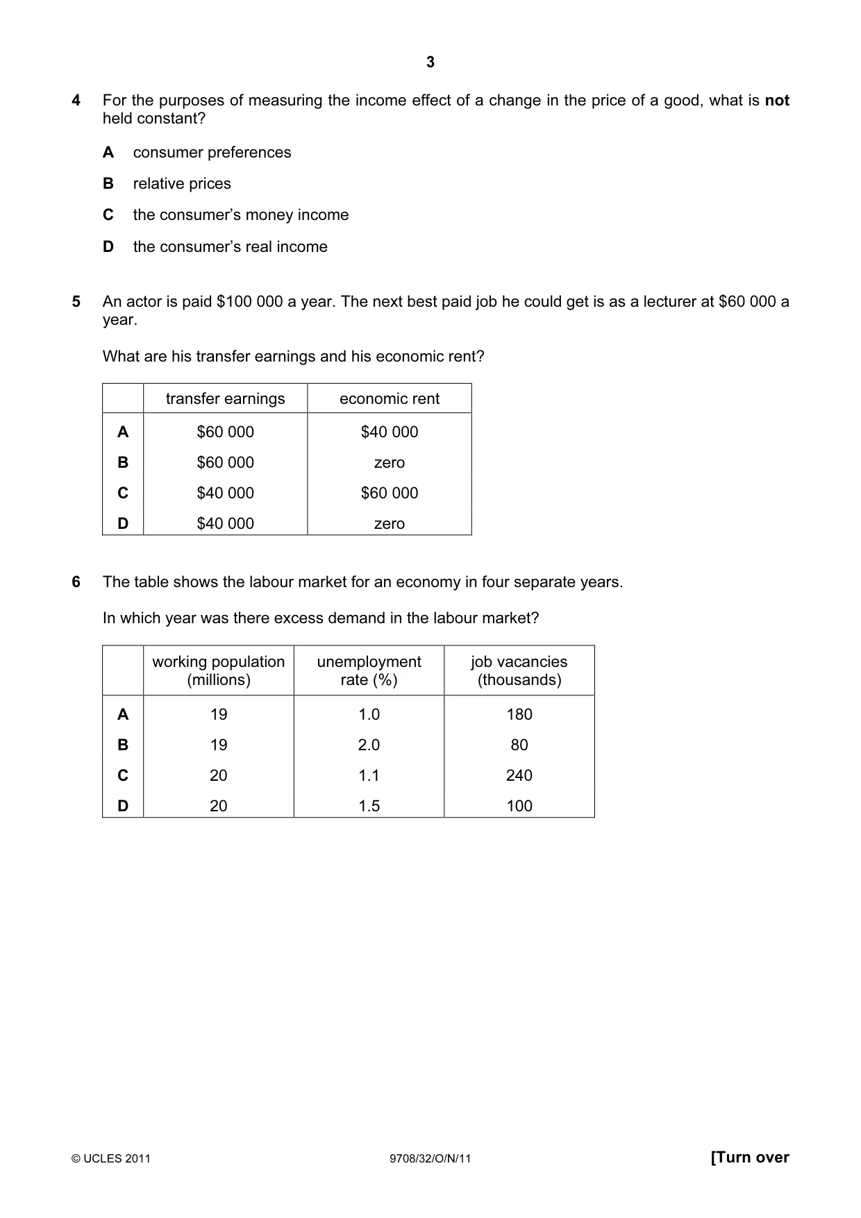 Cambridge A Level Economics 9708 2011 Oct/Nov Paper 3 · Variant 2 question paper, page 3 of 12