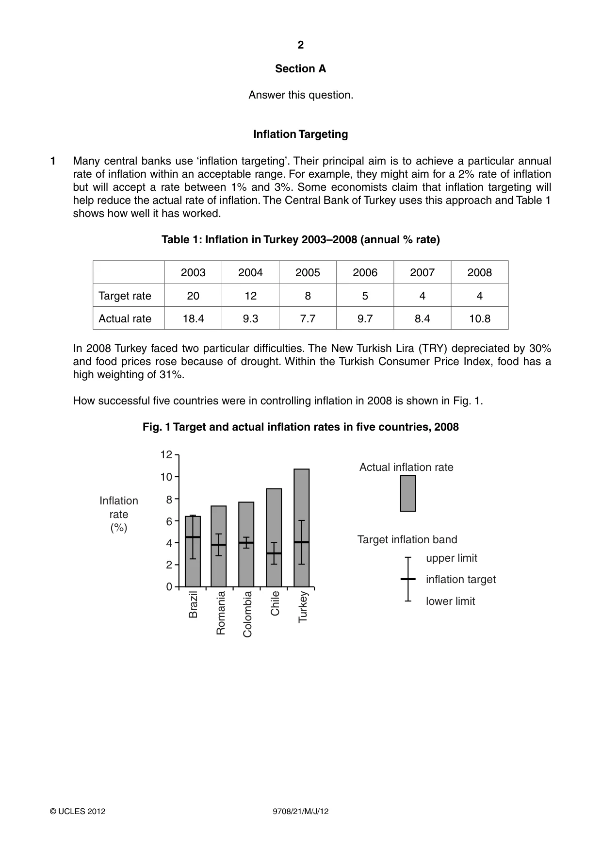 Cambridge A Level Economics 9708 2012 May/June Paper 2 · Variant 1 question paper, page 2 of 4