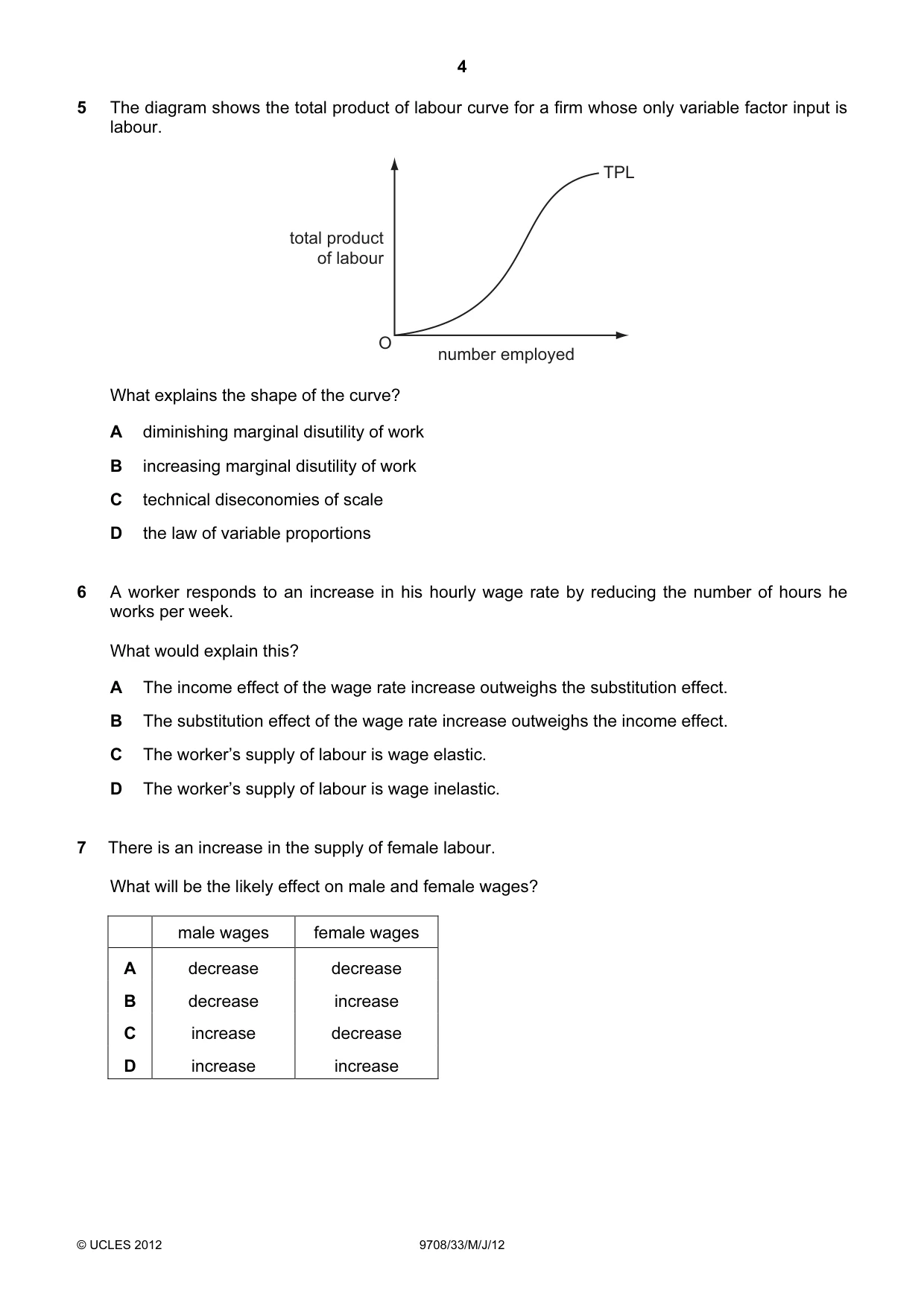 Cambridge A Level Economics 9708 2012 May/June Paper 3 · Variant 3 question paper, page 4 of 12