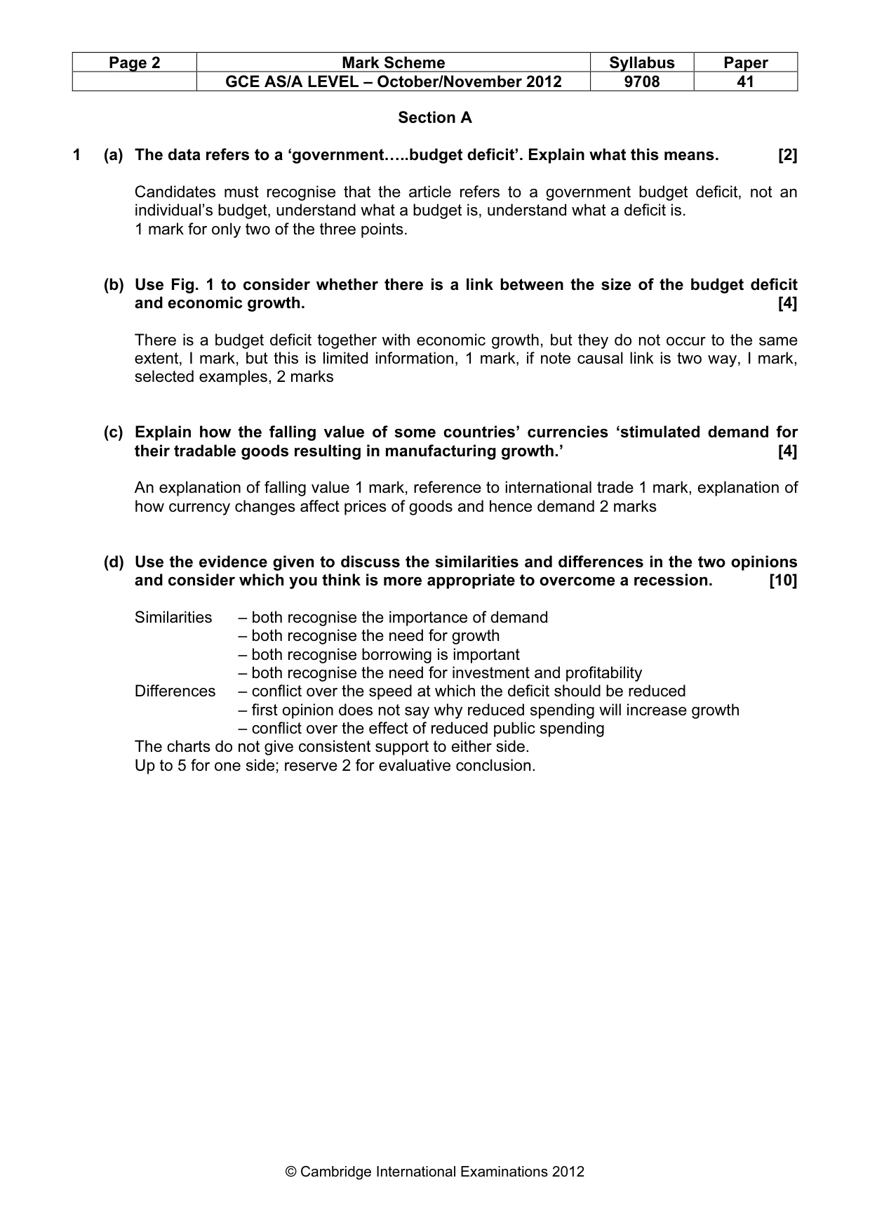 Mark scheme, page 2 of 7